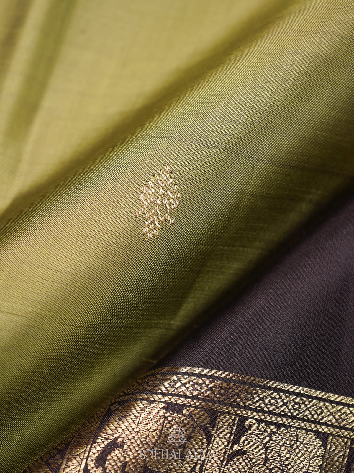 Pista Green Kanjivaram Silk Saree