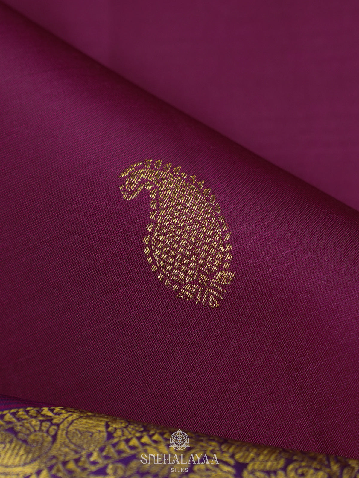 Magenta Kanjivaram Silk Saree