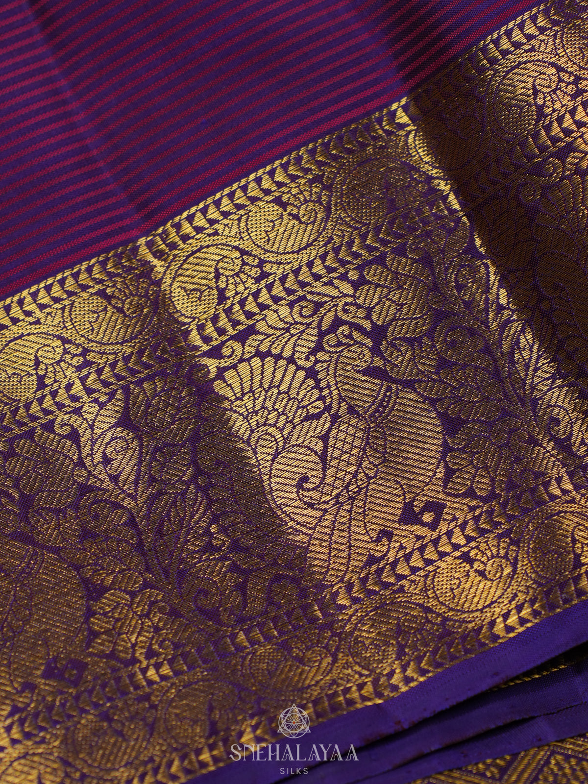Magenta Kanjivaram Silk Saree