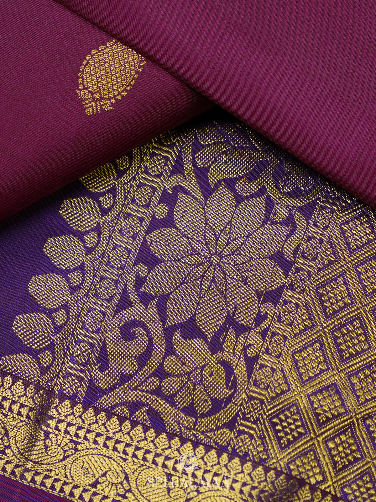 Magenta Kanjivaram Silk Saree