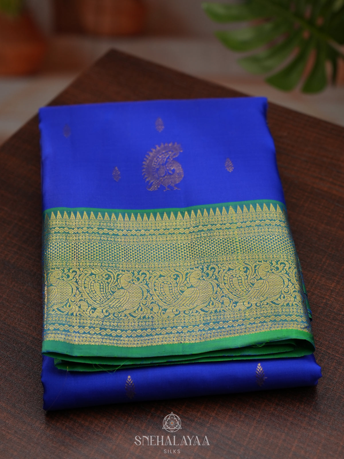 Royal Blue Kanjivaram Silk Saree