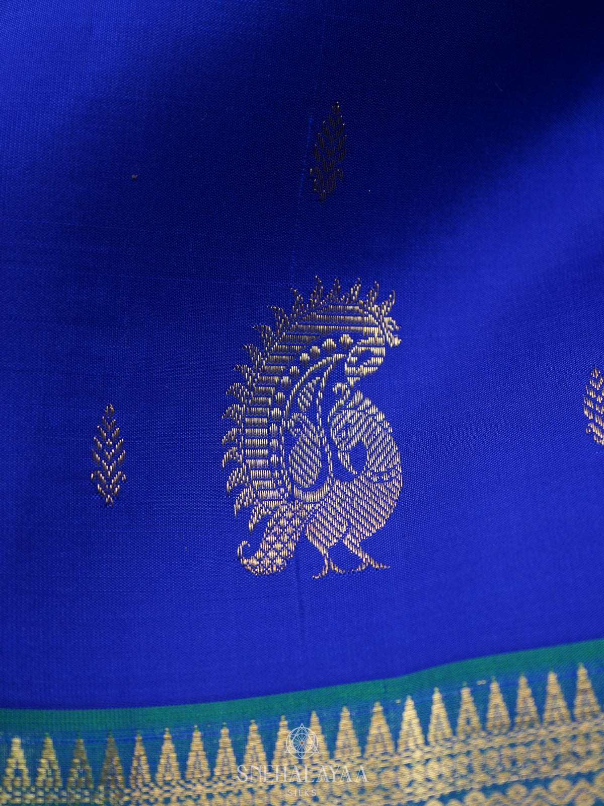 Royal Blue Kanjivaram Silk Saree