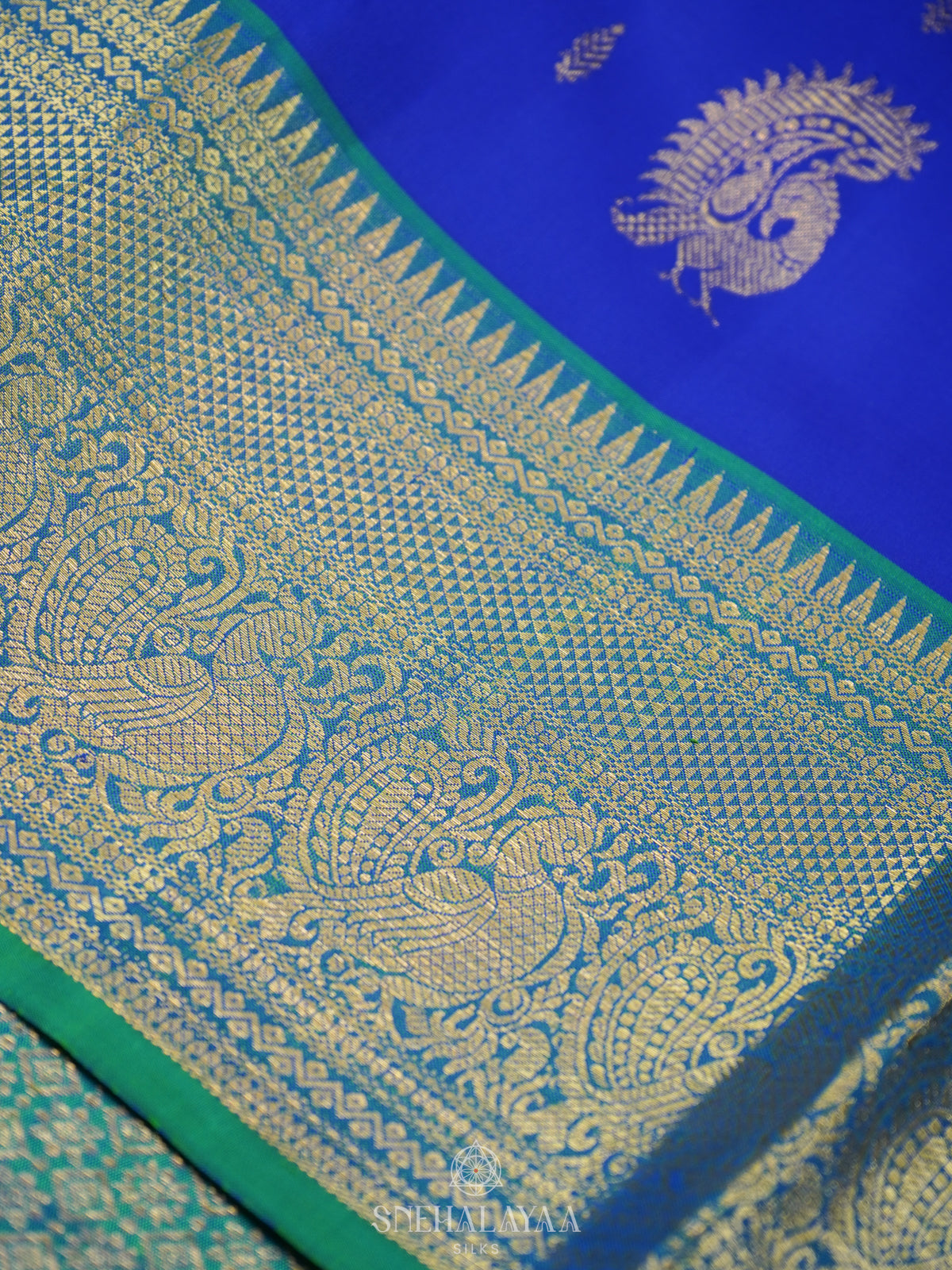 Royal Blue Kanjivaram Silk Saree