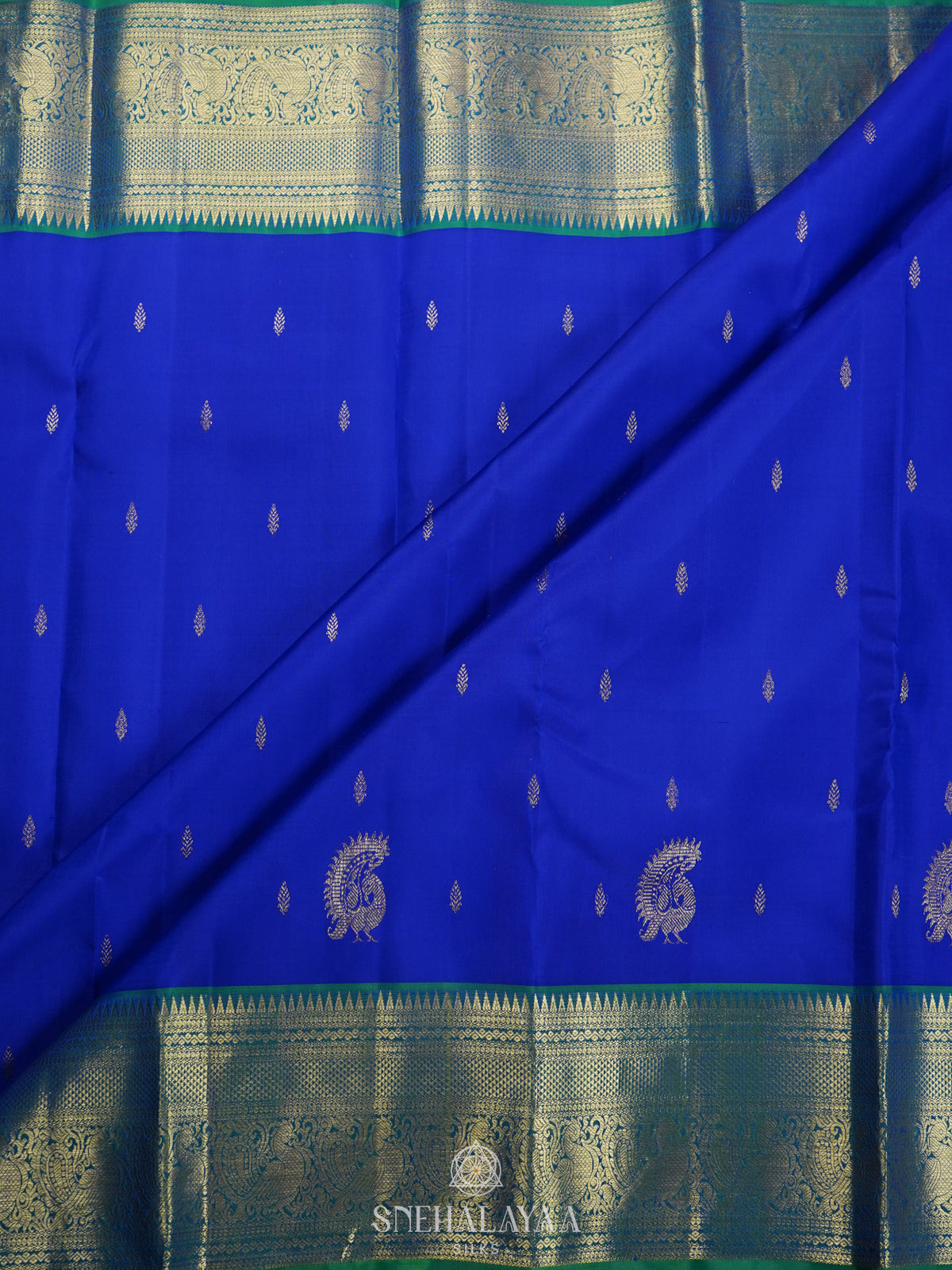 Royal Blue Kanjivaram Silk Saree