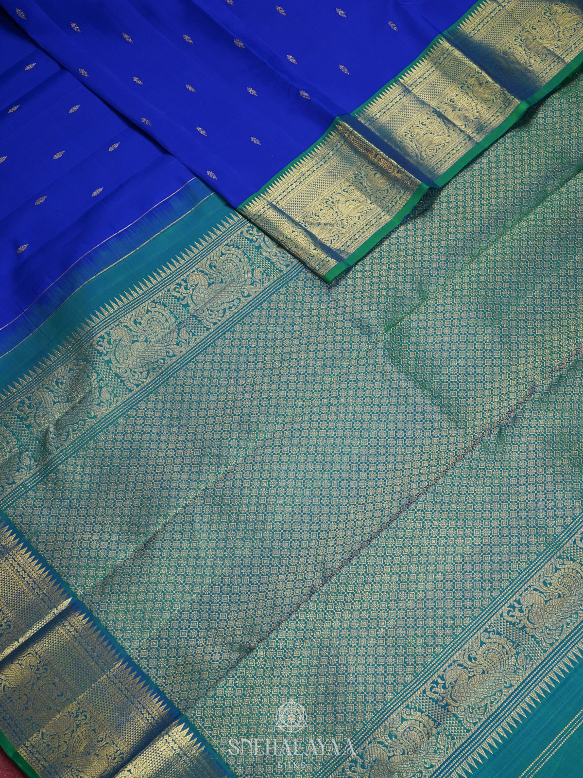 Royal Blue Kanjivaram Silk Saree