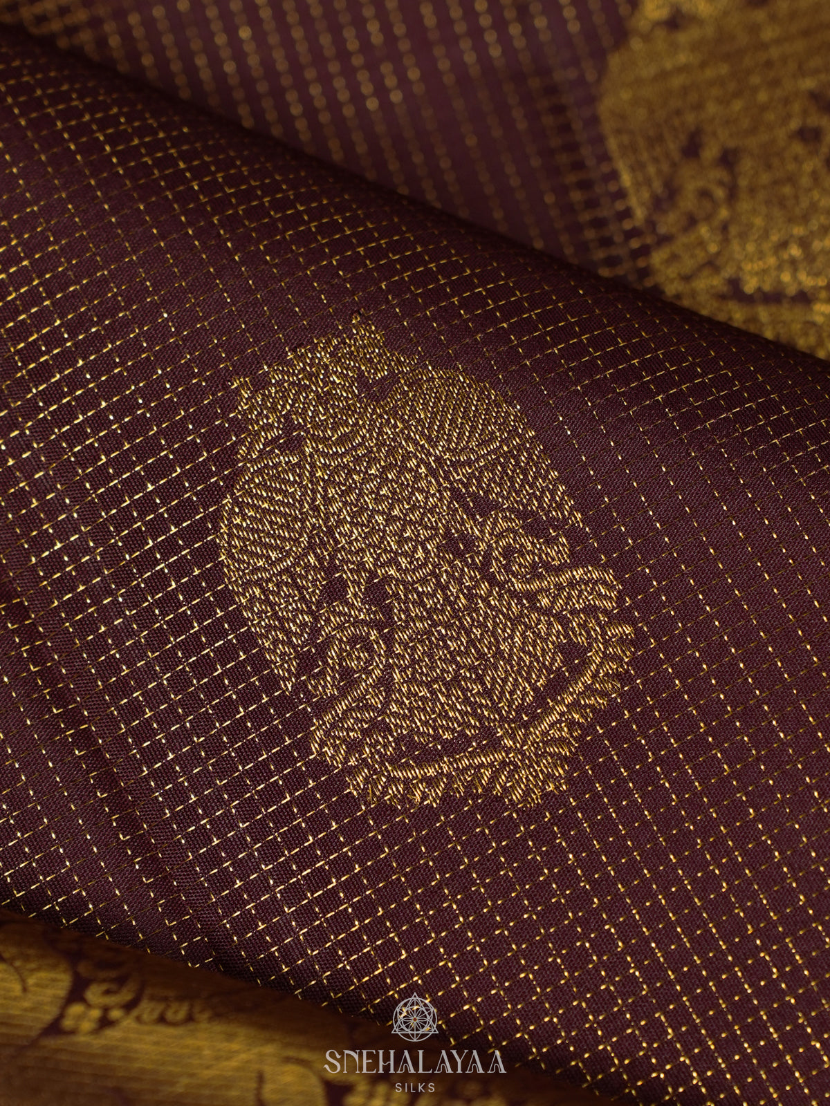 Coffee Brown Kanjivaram Silk Saree