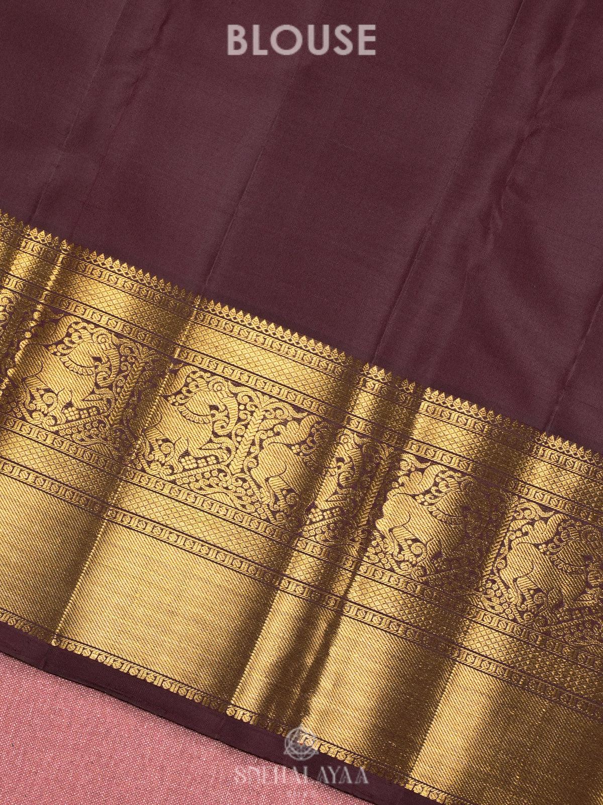 Coffee Brown Kanjivaram Silk Saree