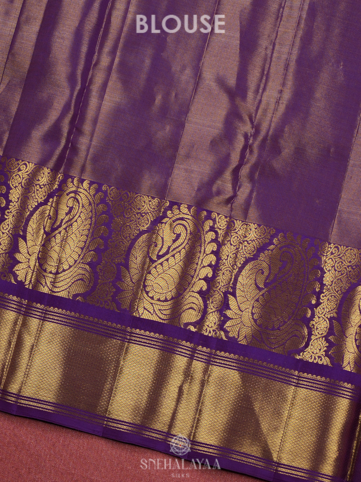 Purple Kanjivaram Silk Saree