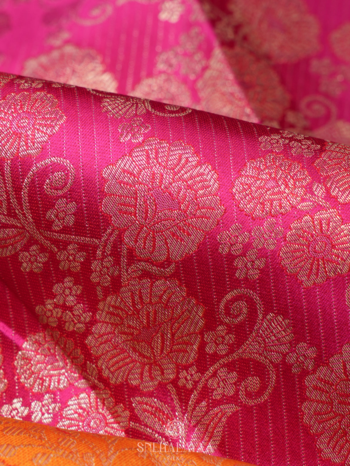 Pink Kanjivaram Silk Saree