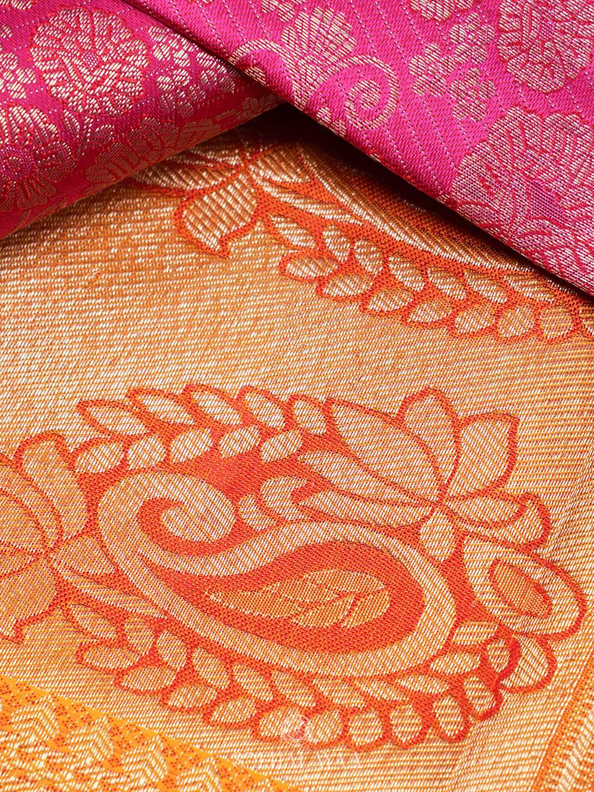 Pink Kanjivaram Silk Saree