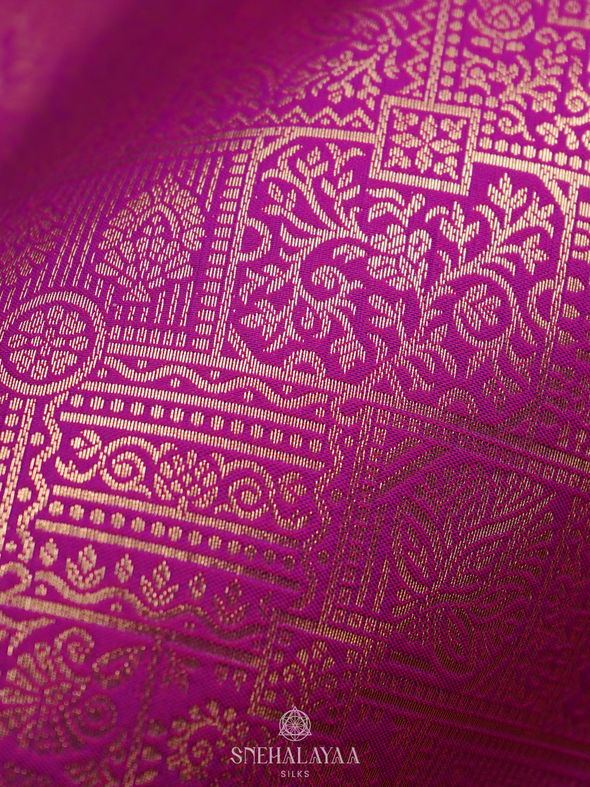 Magenta Pink Art Silk Saree