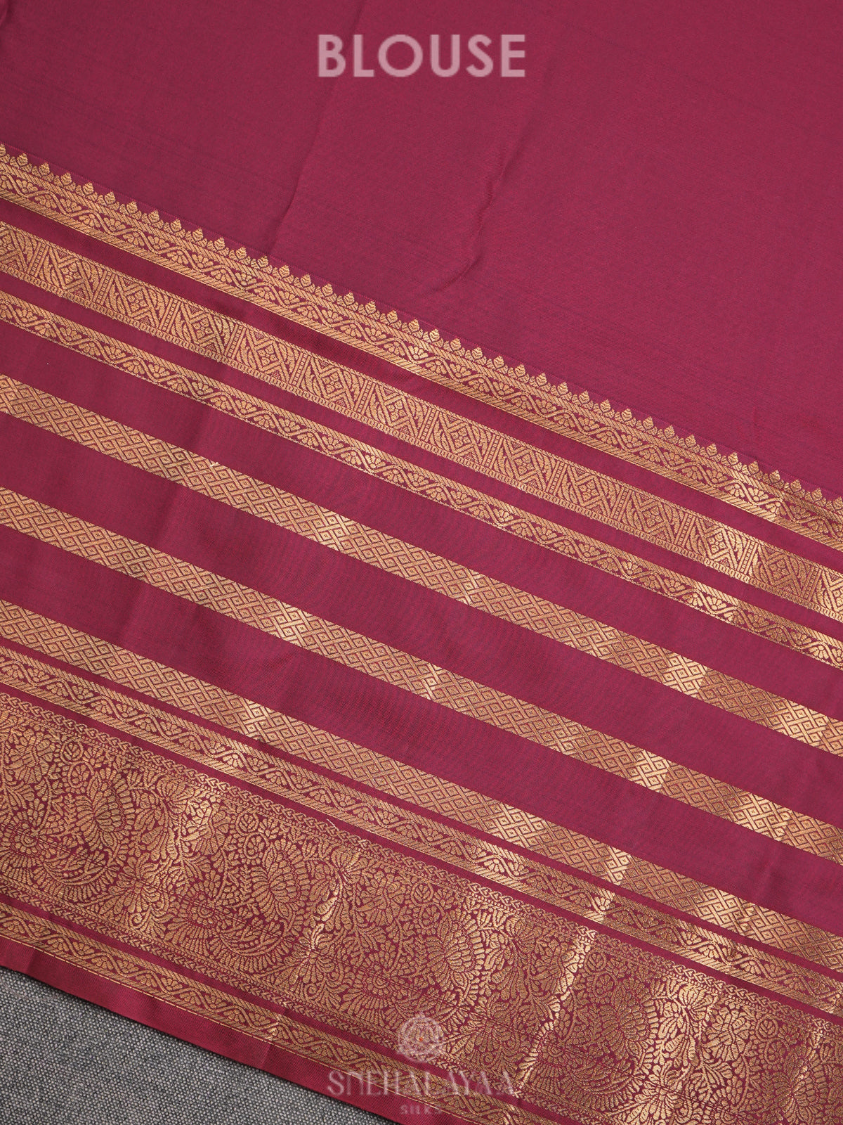Maroon Art Silk Saree
