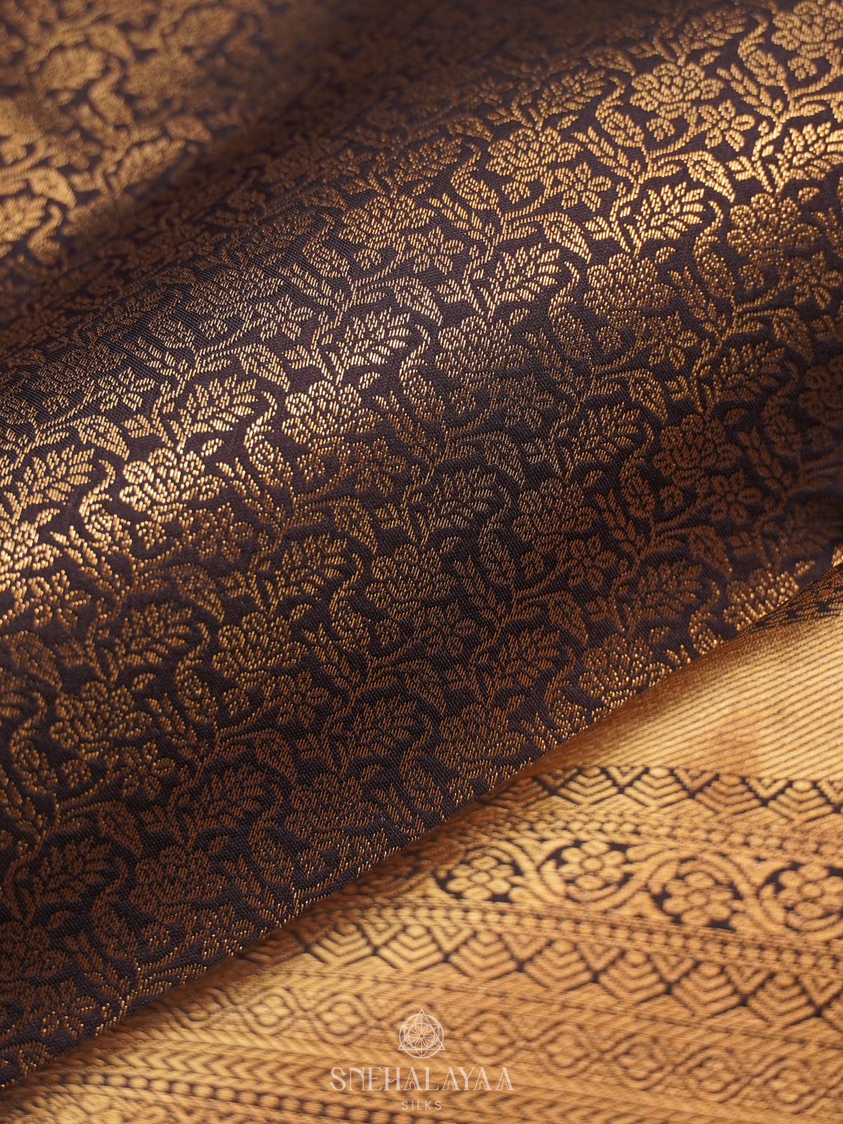 Black Art Silk Saree