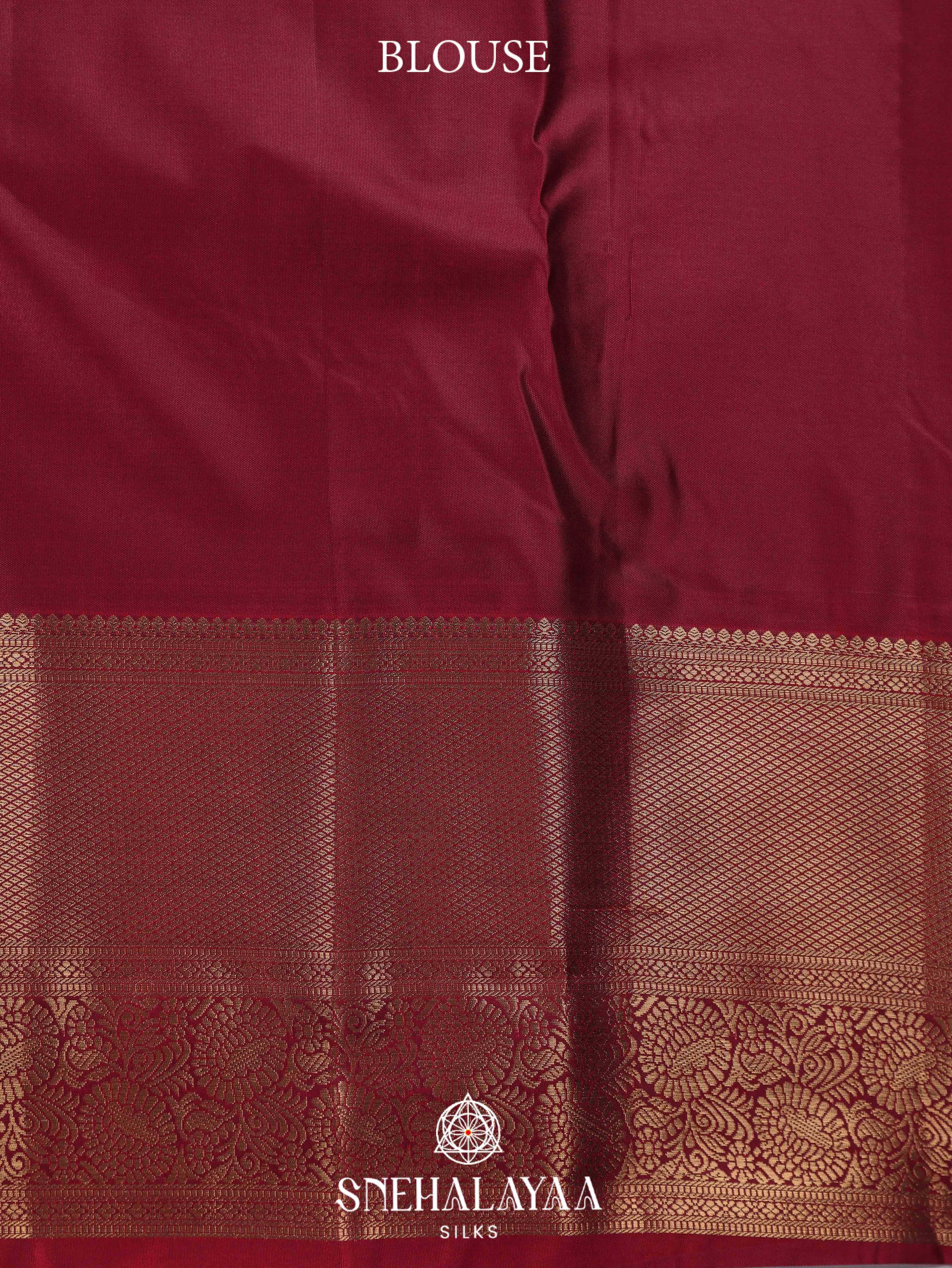 Maroon Art Silk Saree