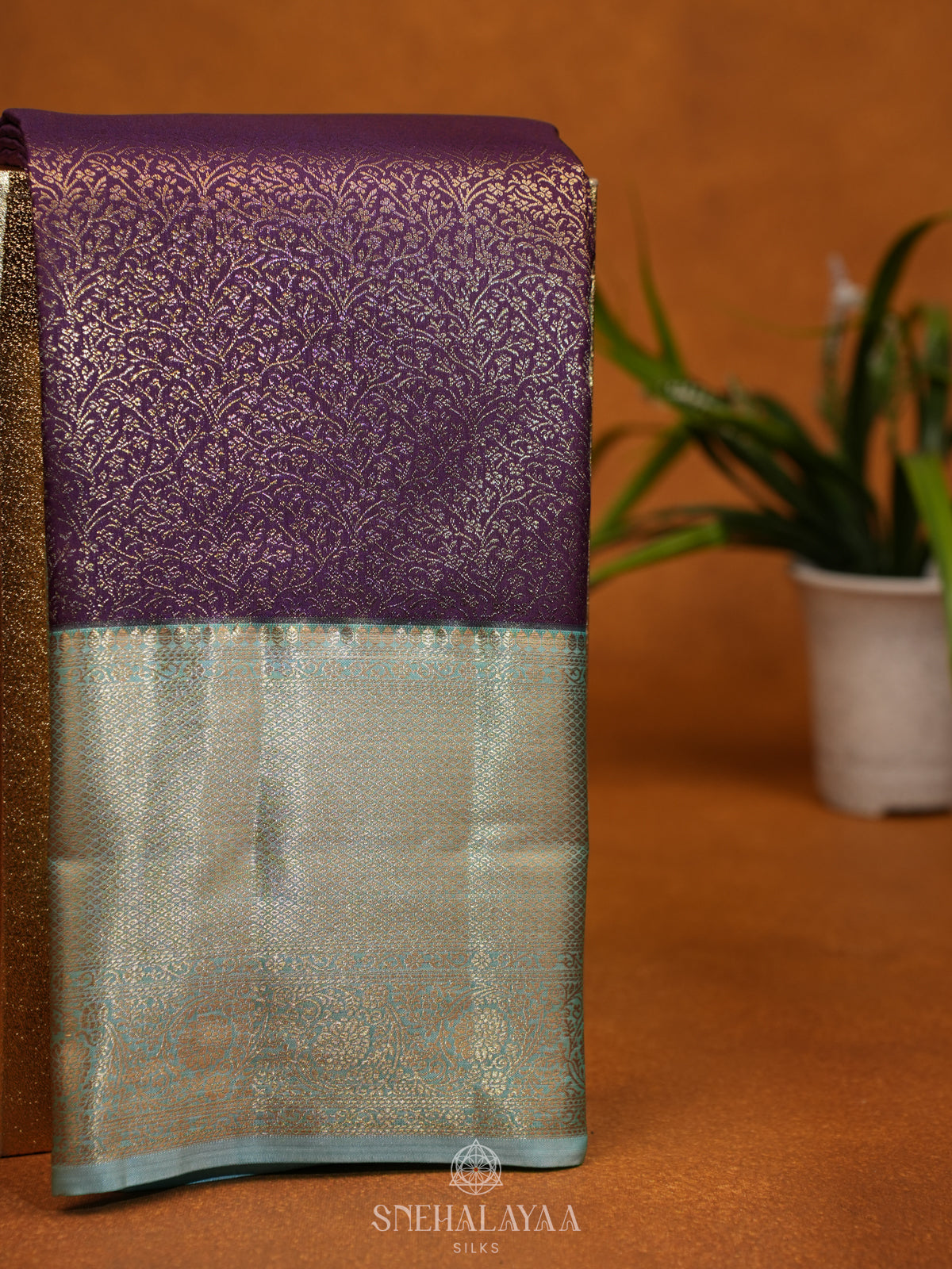 Magenta Art Silk Saree