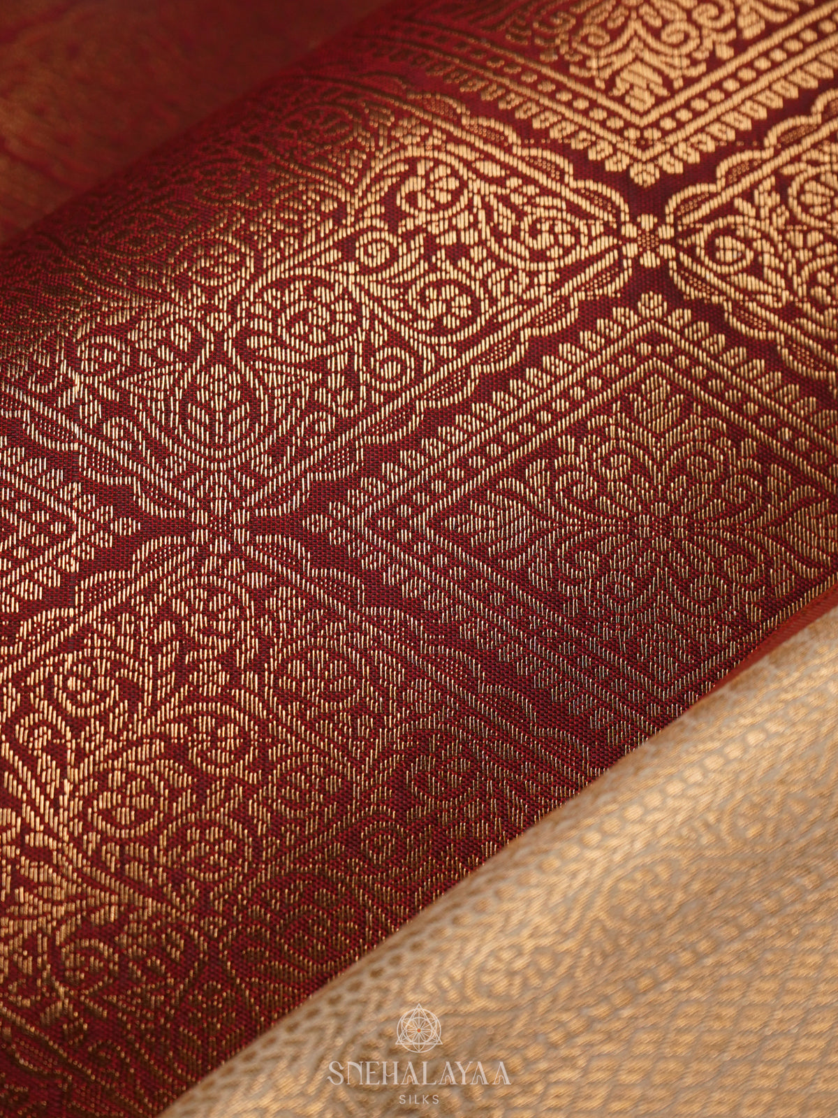 Brown Art Silk Saree