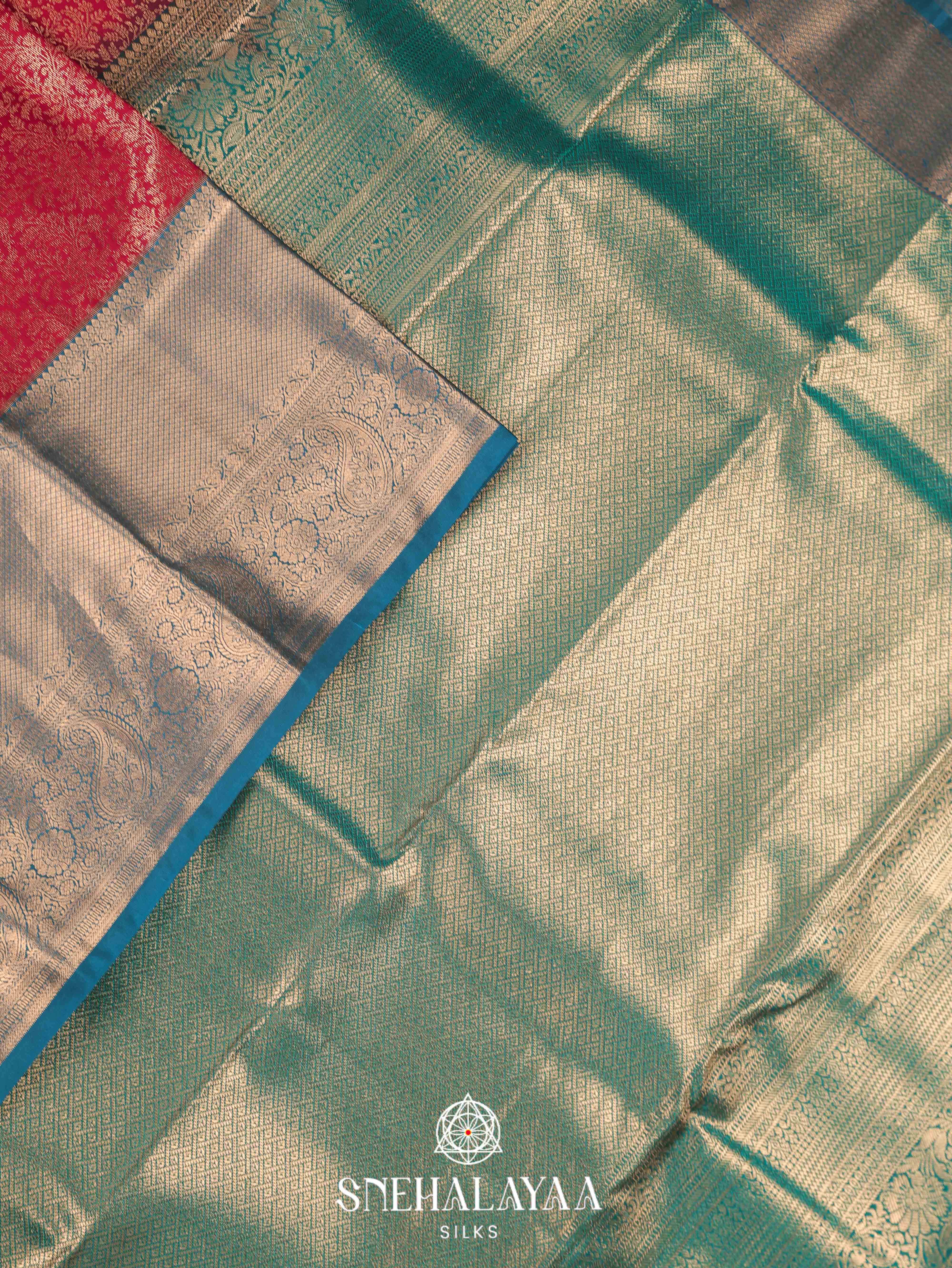 Maroon Art Silk Saree