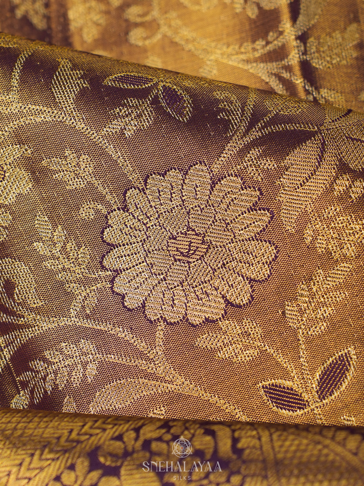 Purple Kanjivaram Silk Saree