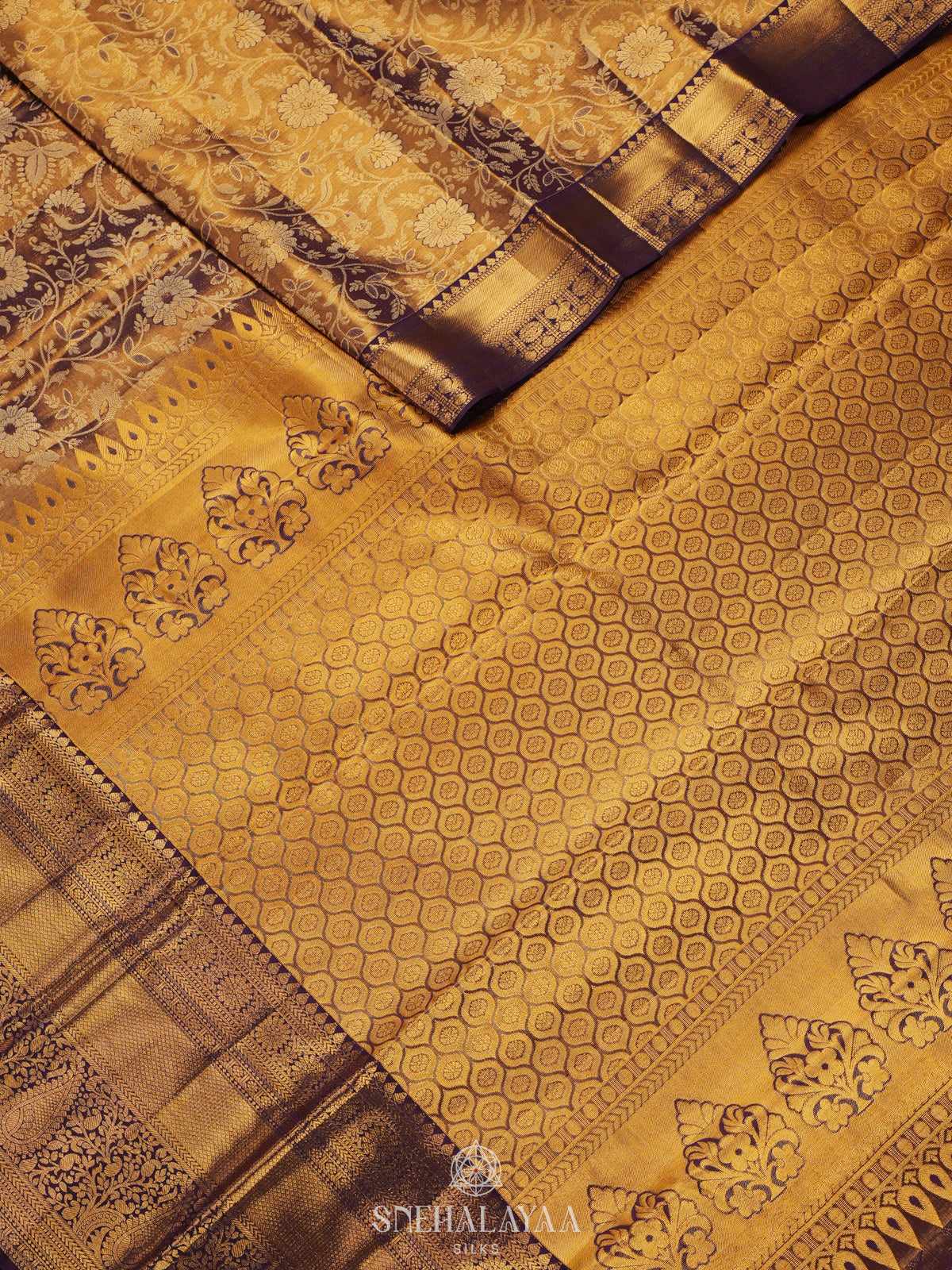 Purple Kanjivaram Silk Saree