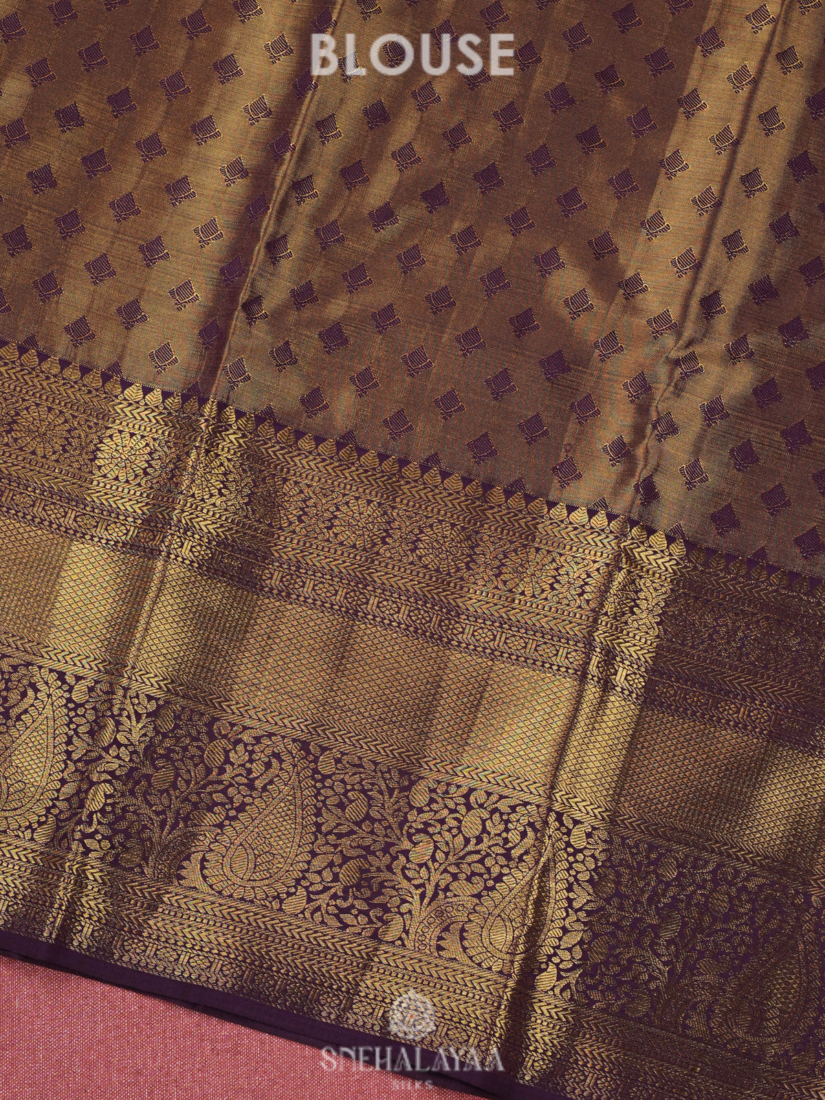 Purple Kanjivaram Silk Saree