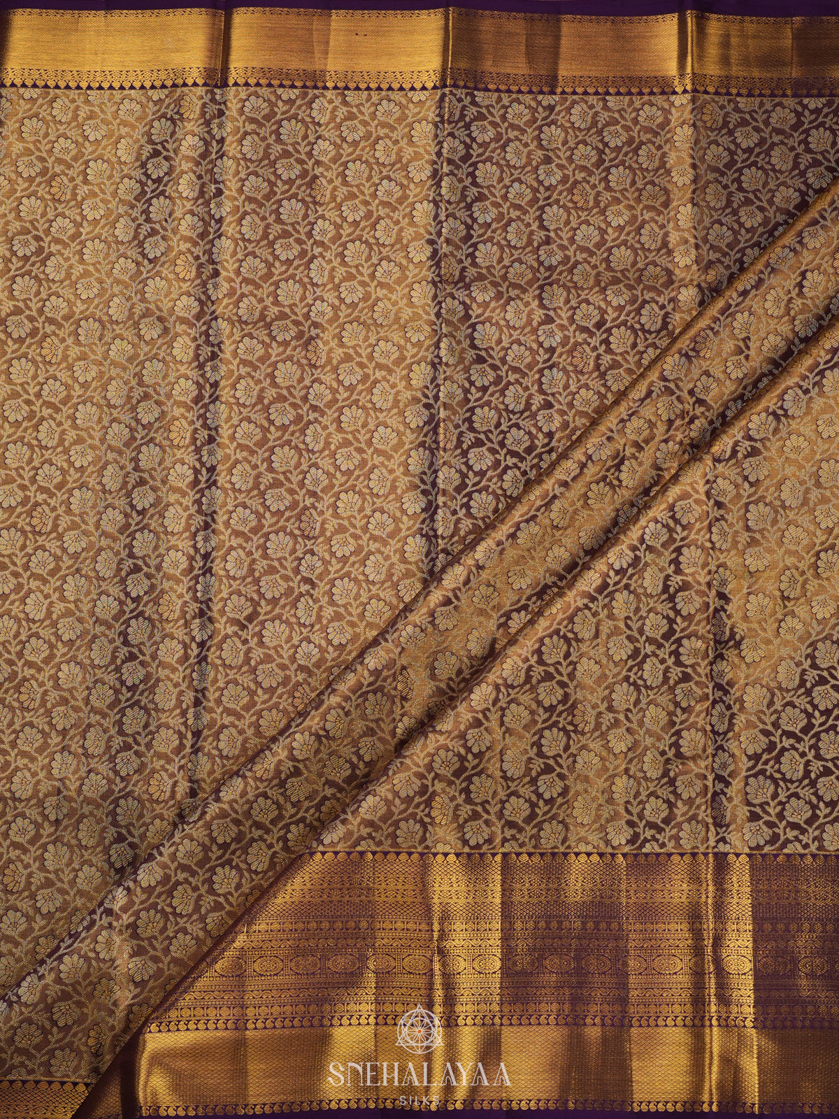 Purple Kanjivaram Silk Saree