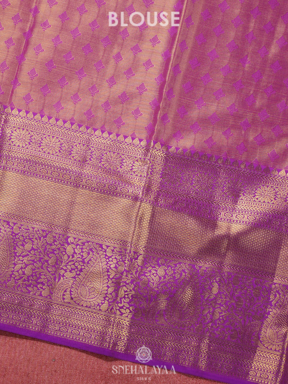 Lilac Kanjivaram Silk Saree