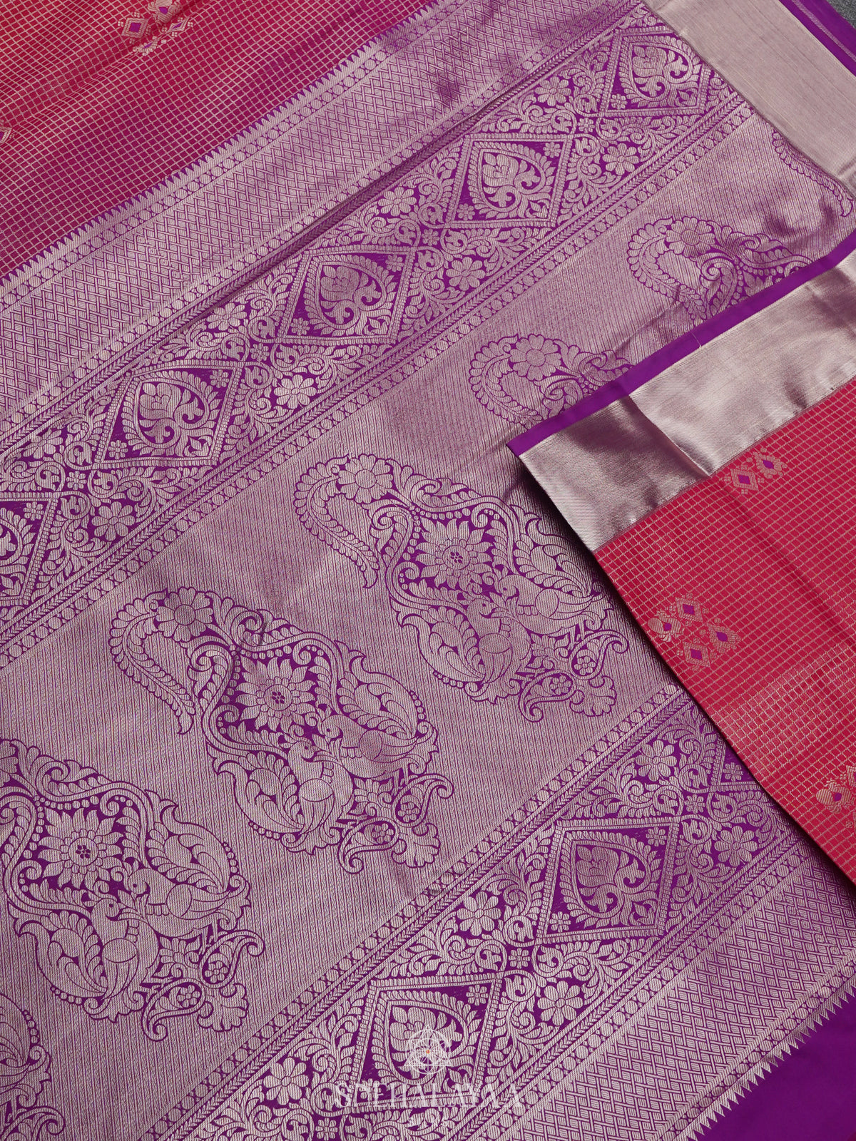 Pink Art Silk Saree