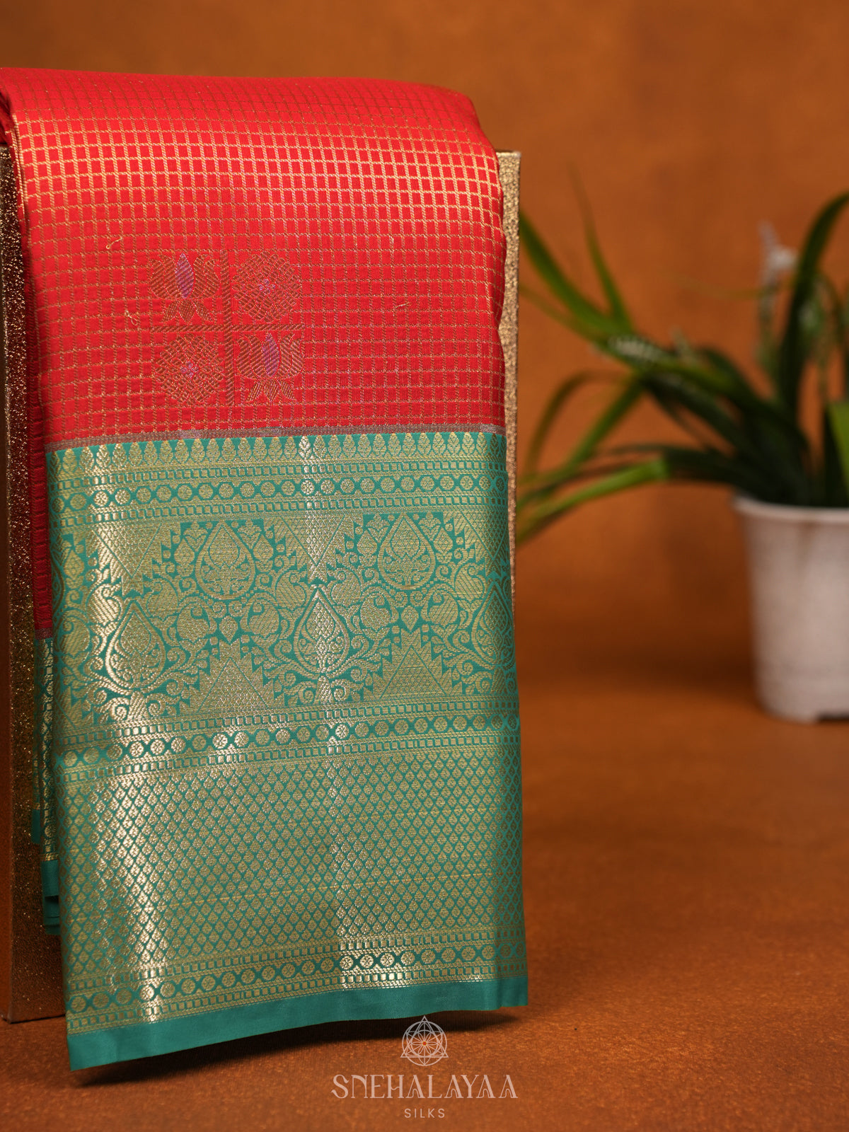 Red Art Silk Saree