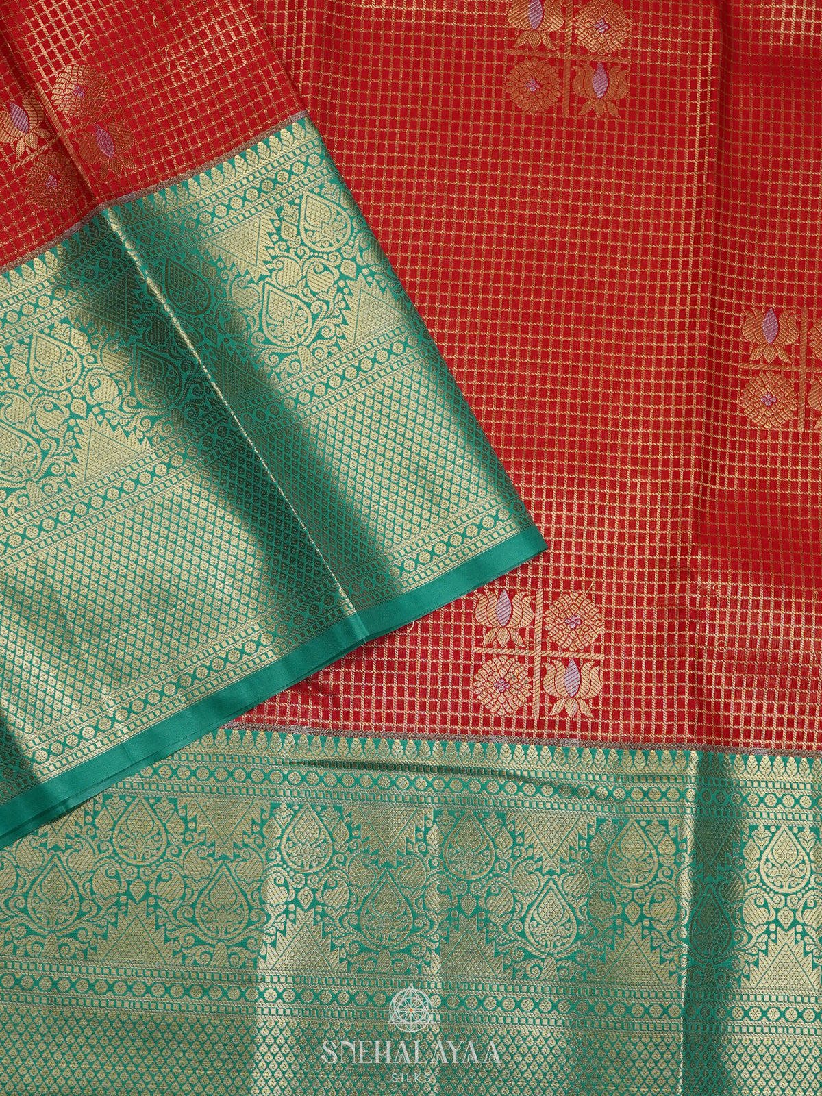 Red Art Silk Saree