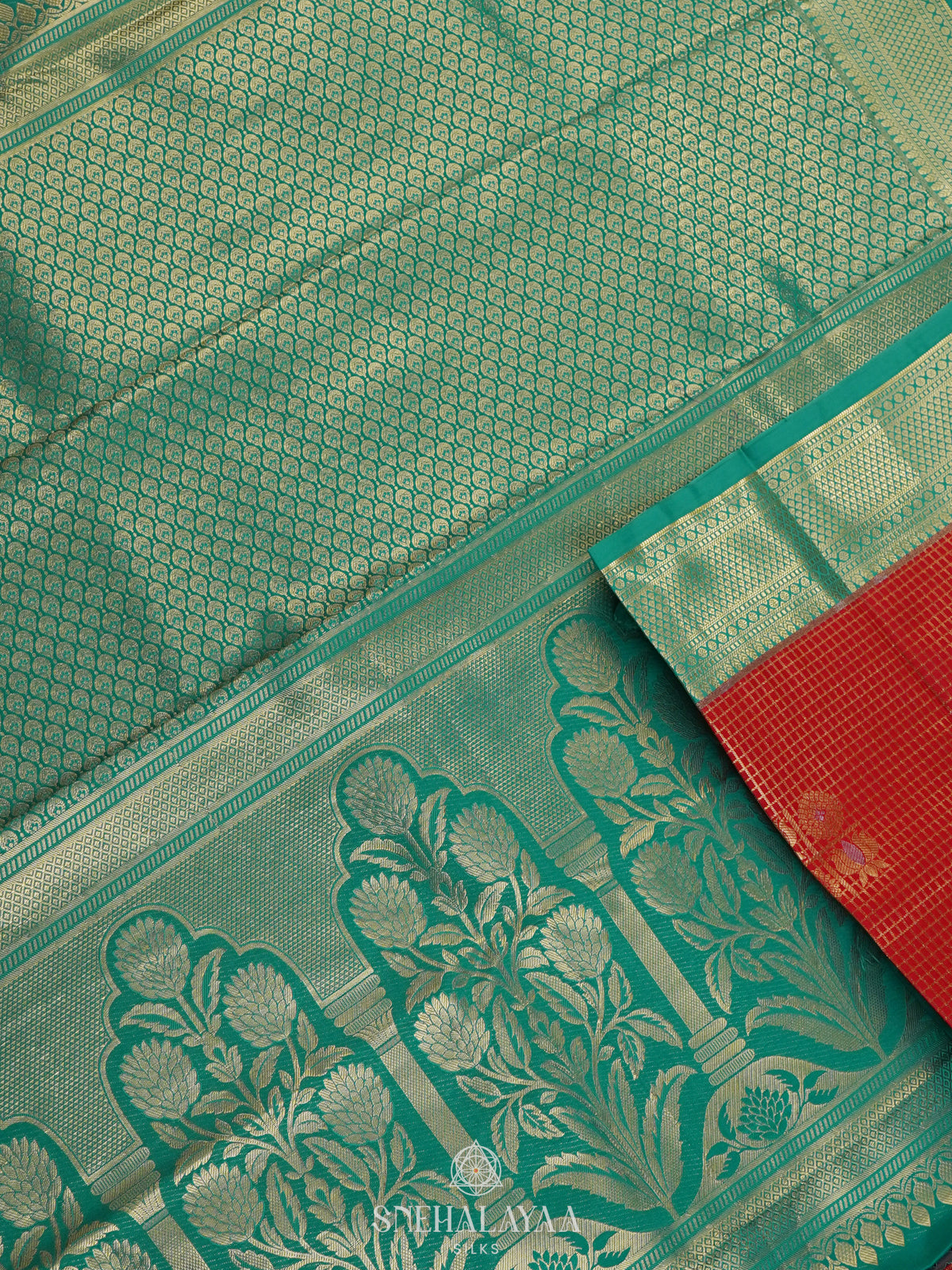 Red Art Silk Saree