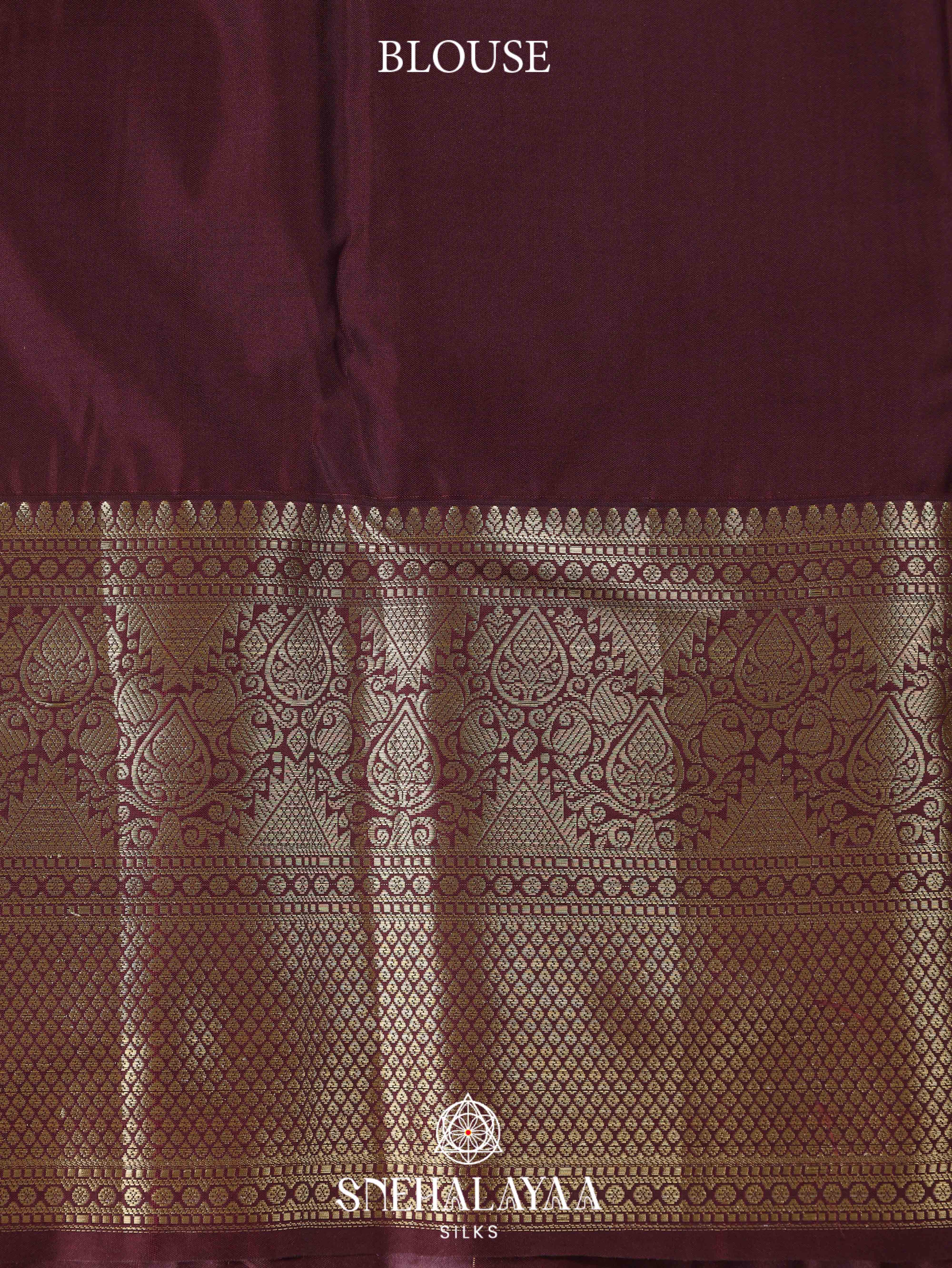 Burnt Orange Art Silk Saree