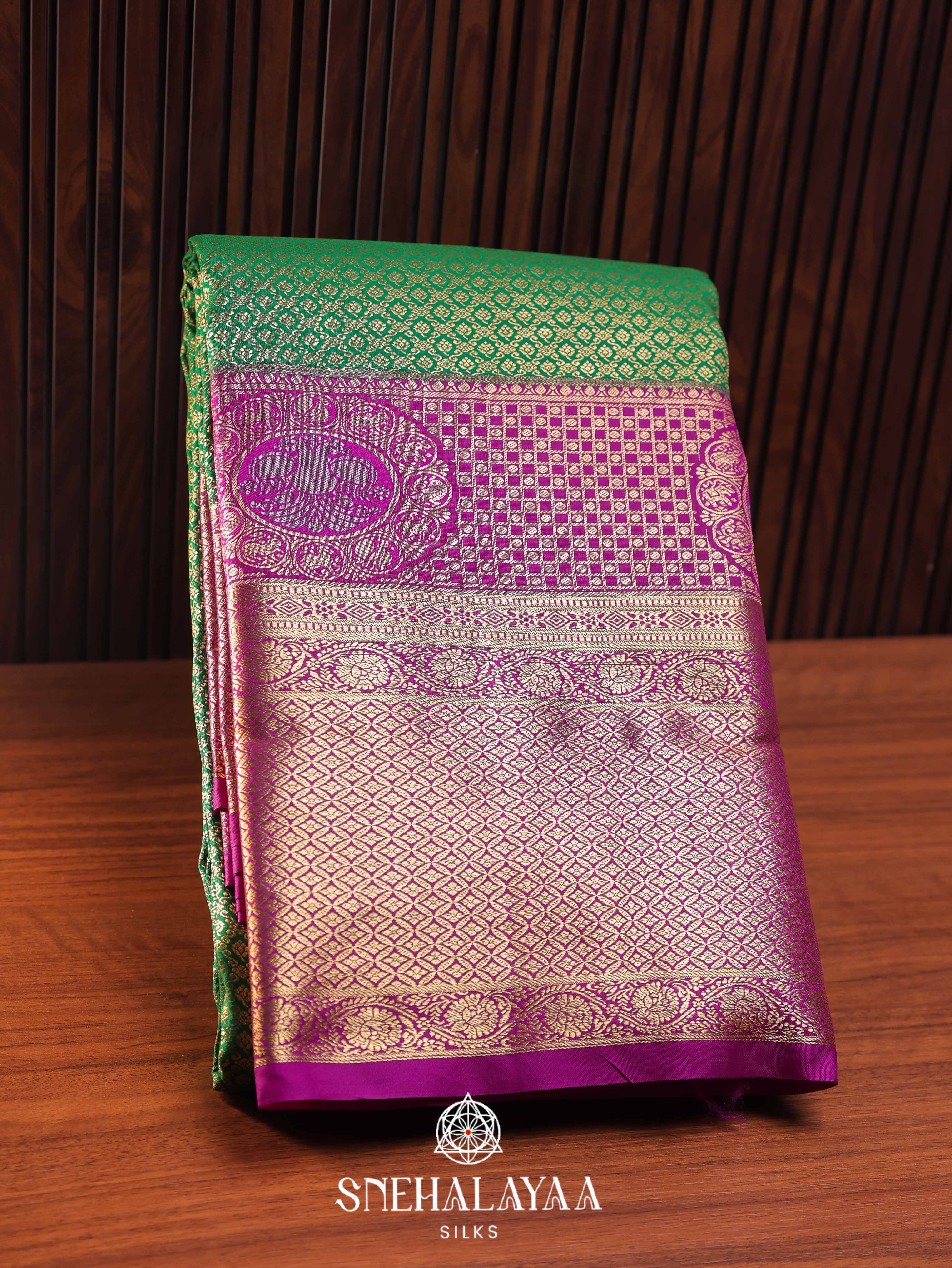 Green Art Silk Saree