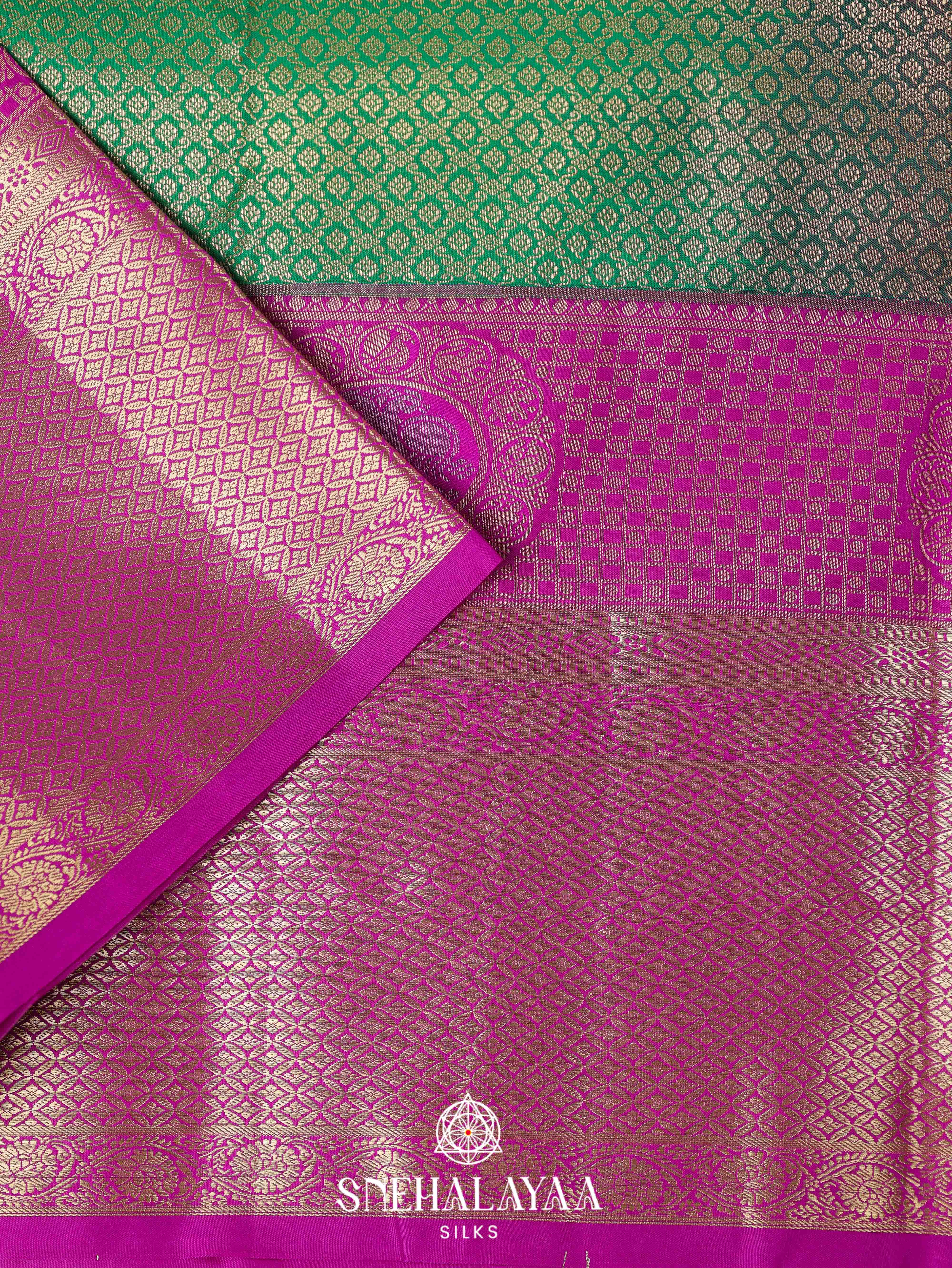 Green Art Silk Saree