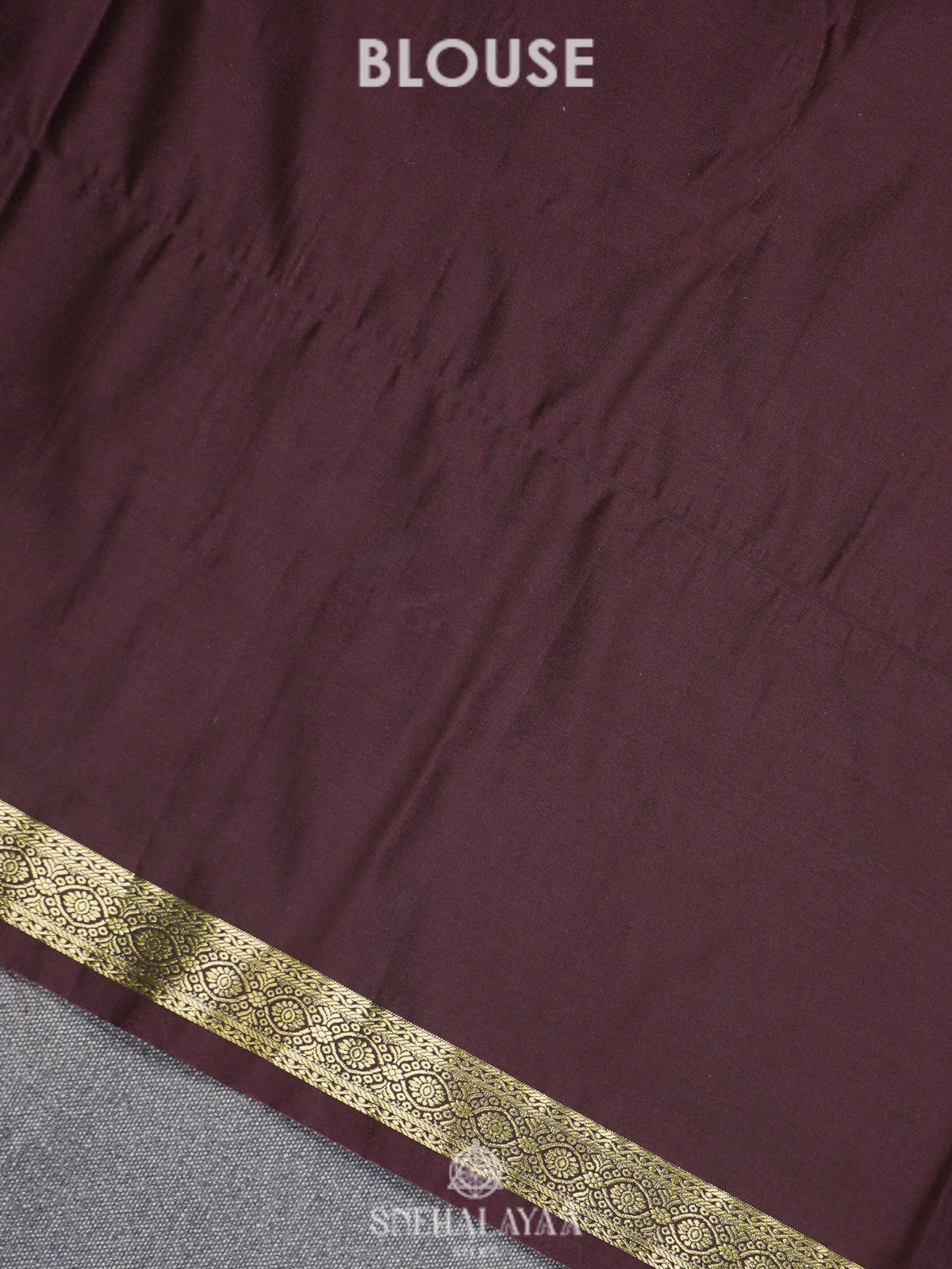 Burgundy Art Silk Saree