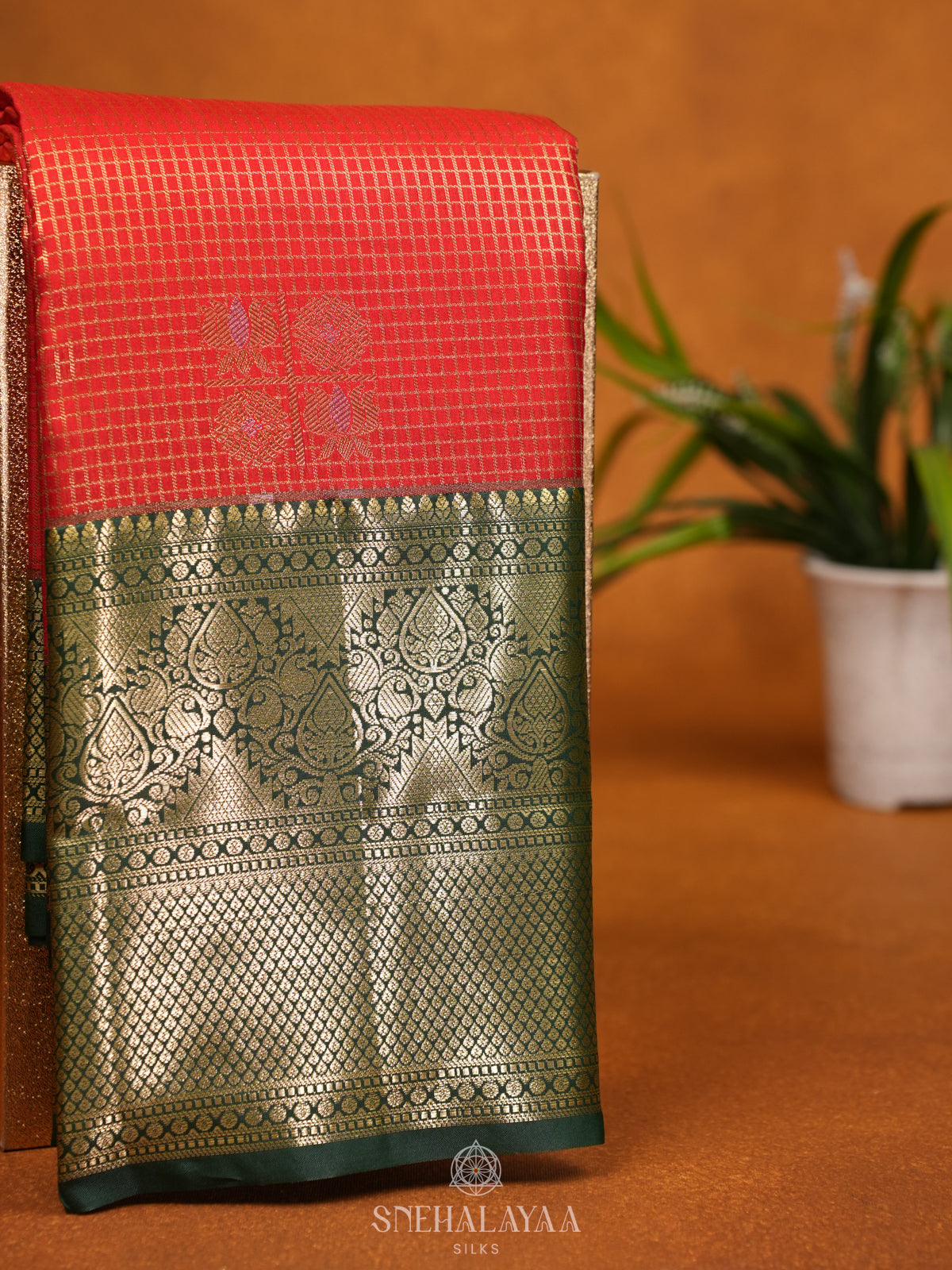 Red Art Silk Saree