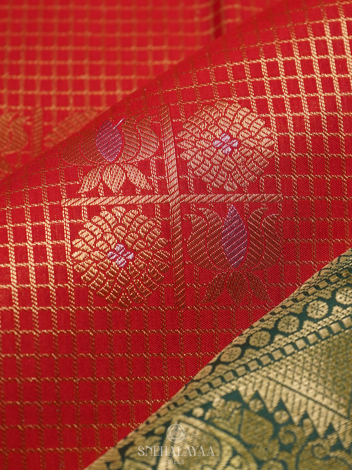 Red Art Silk Saree