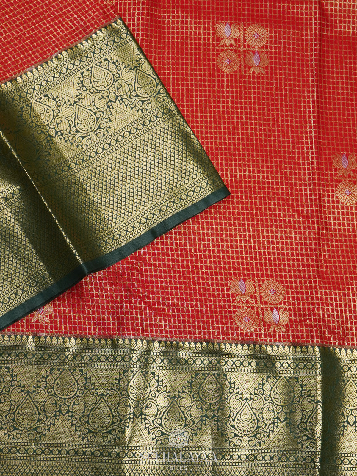 Red Art Silk Saree