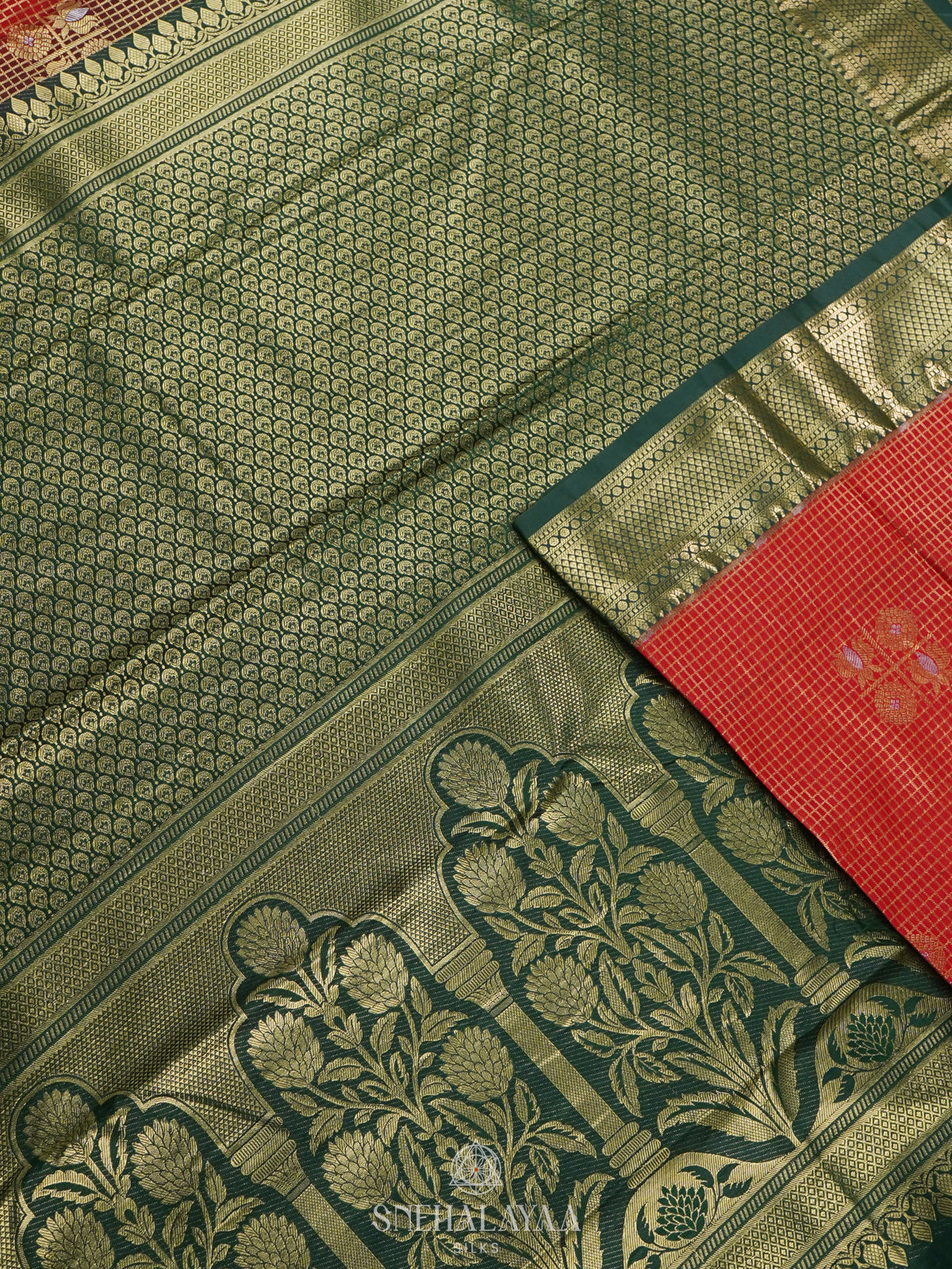 Red Art Silk Saree
