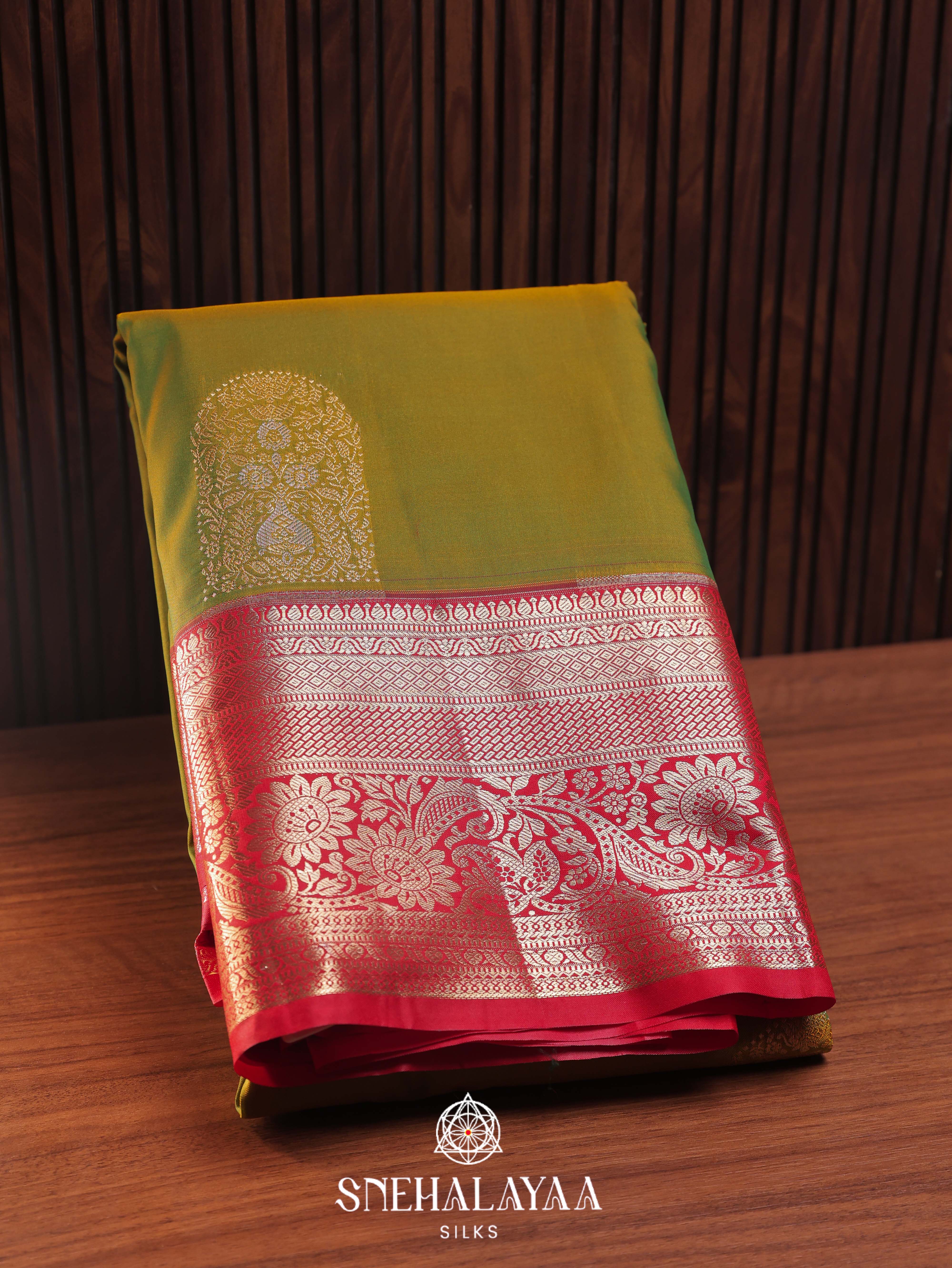 Green Art Silk Saree