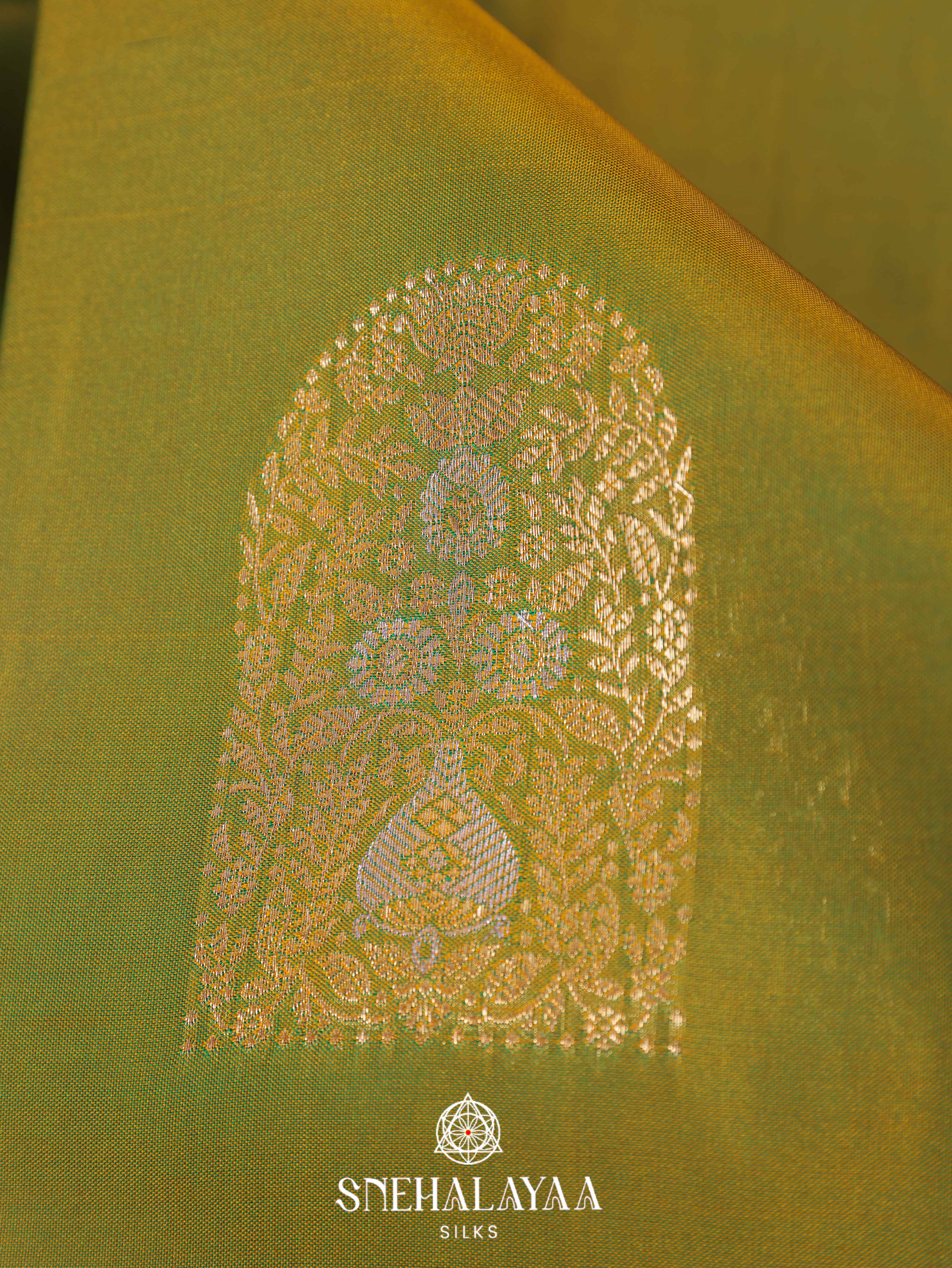 Green Art Silk Saree