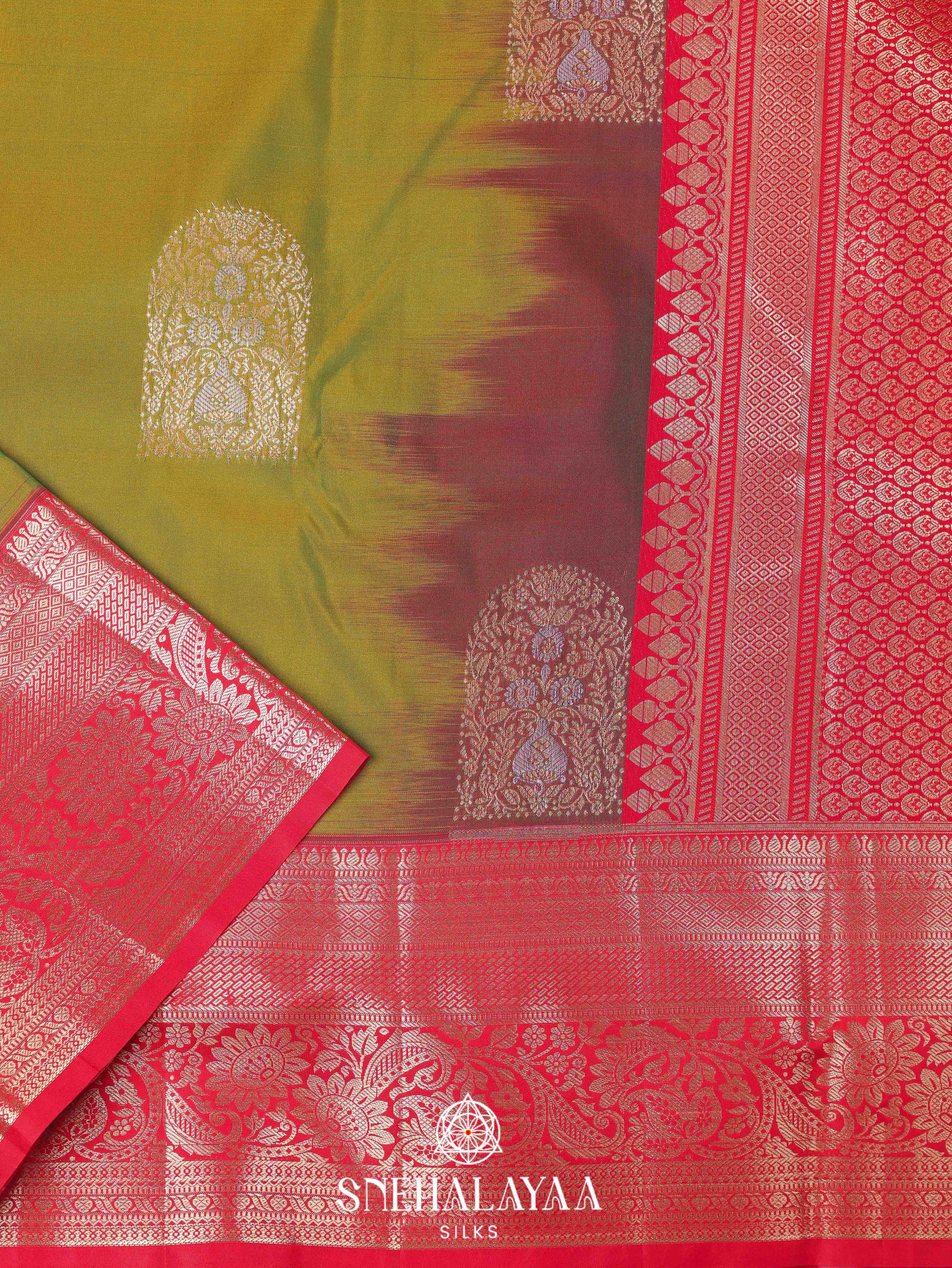 Green Art Silk Saree