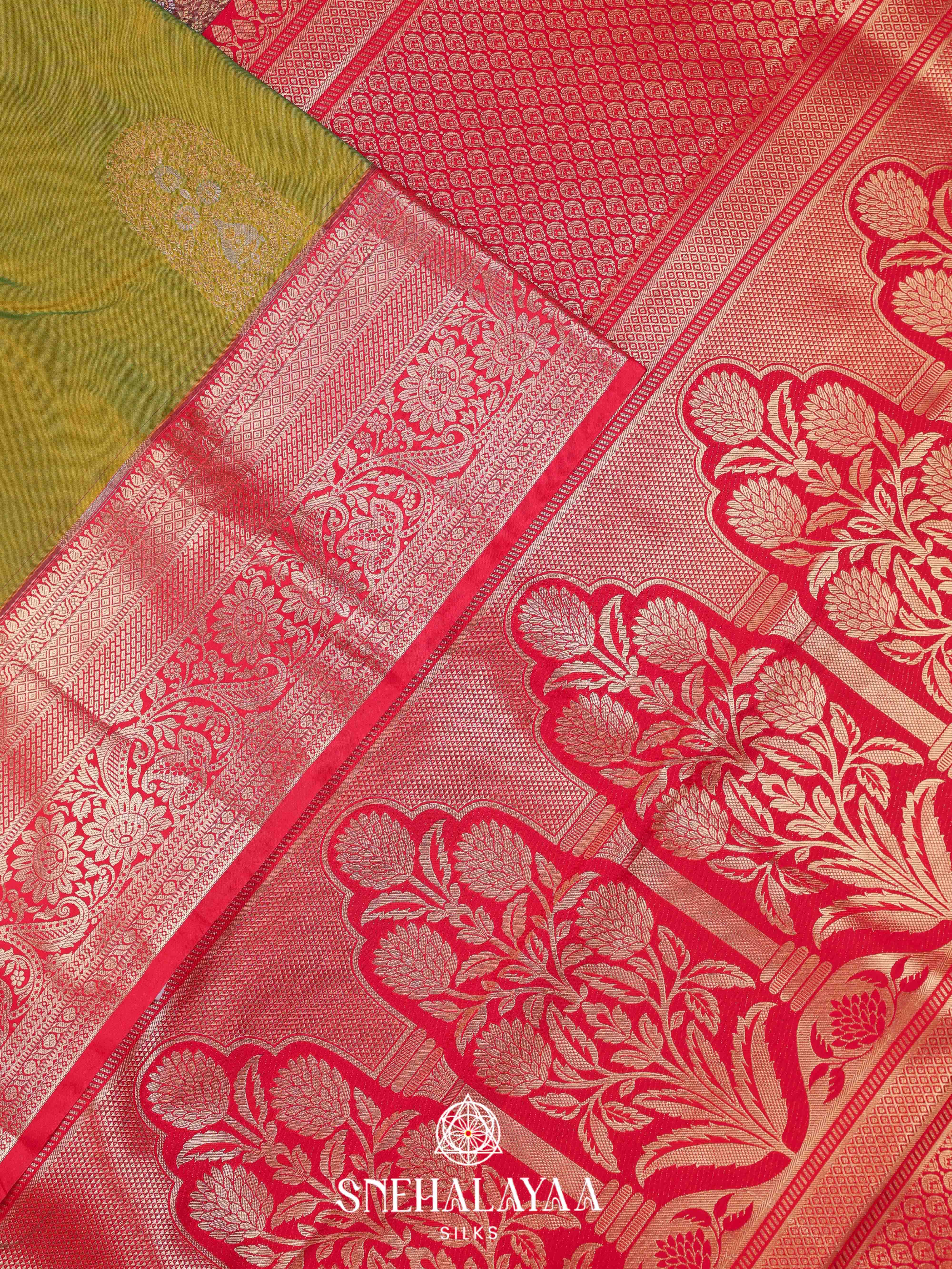 Green Art Silk Saree