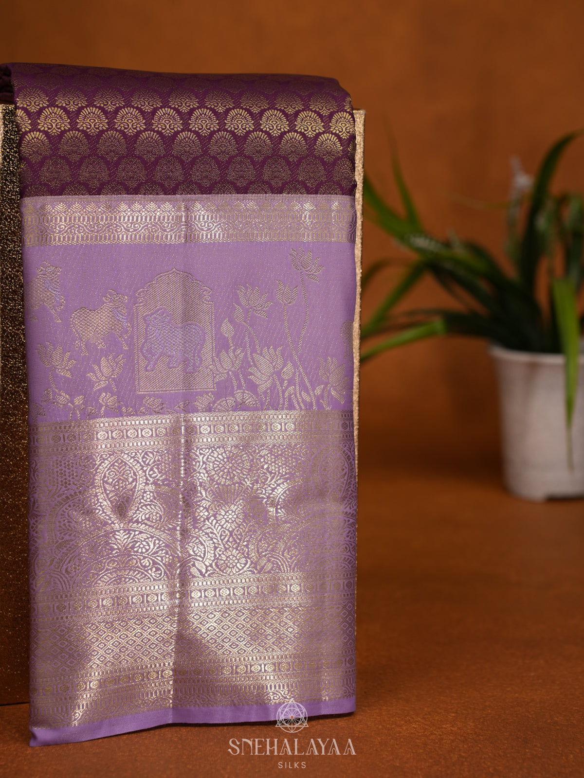 Magenta Art Silk Saree