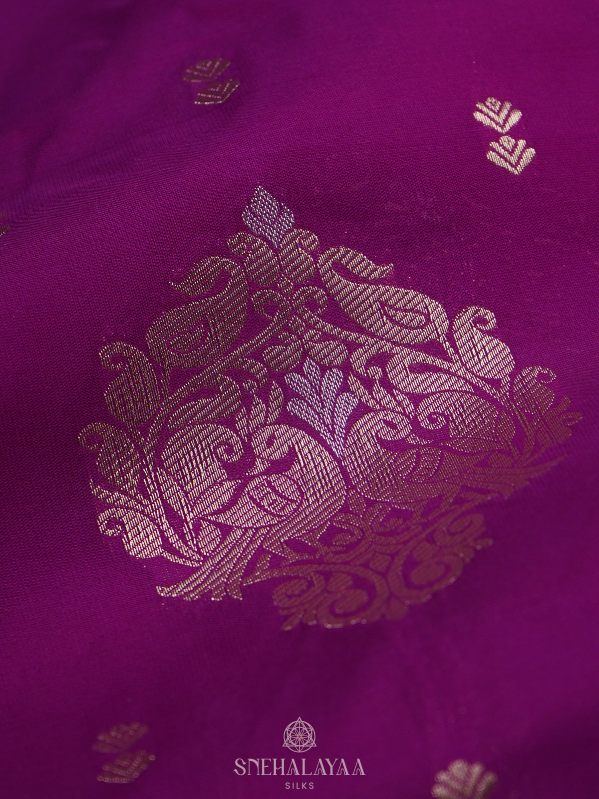 Magenta Art Silk Saree