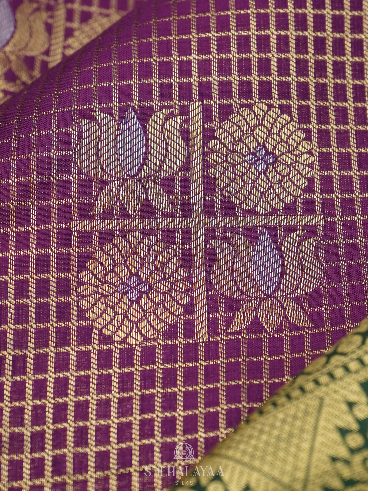 Magenta Art Silk Saree