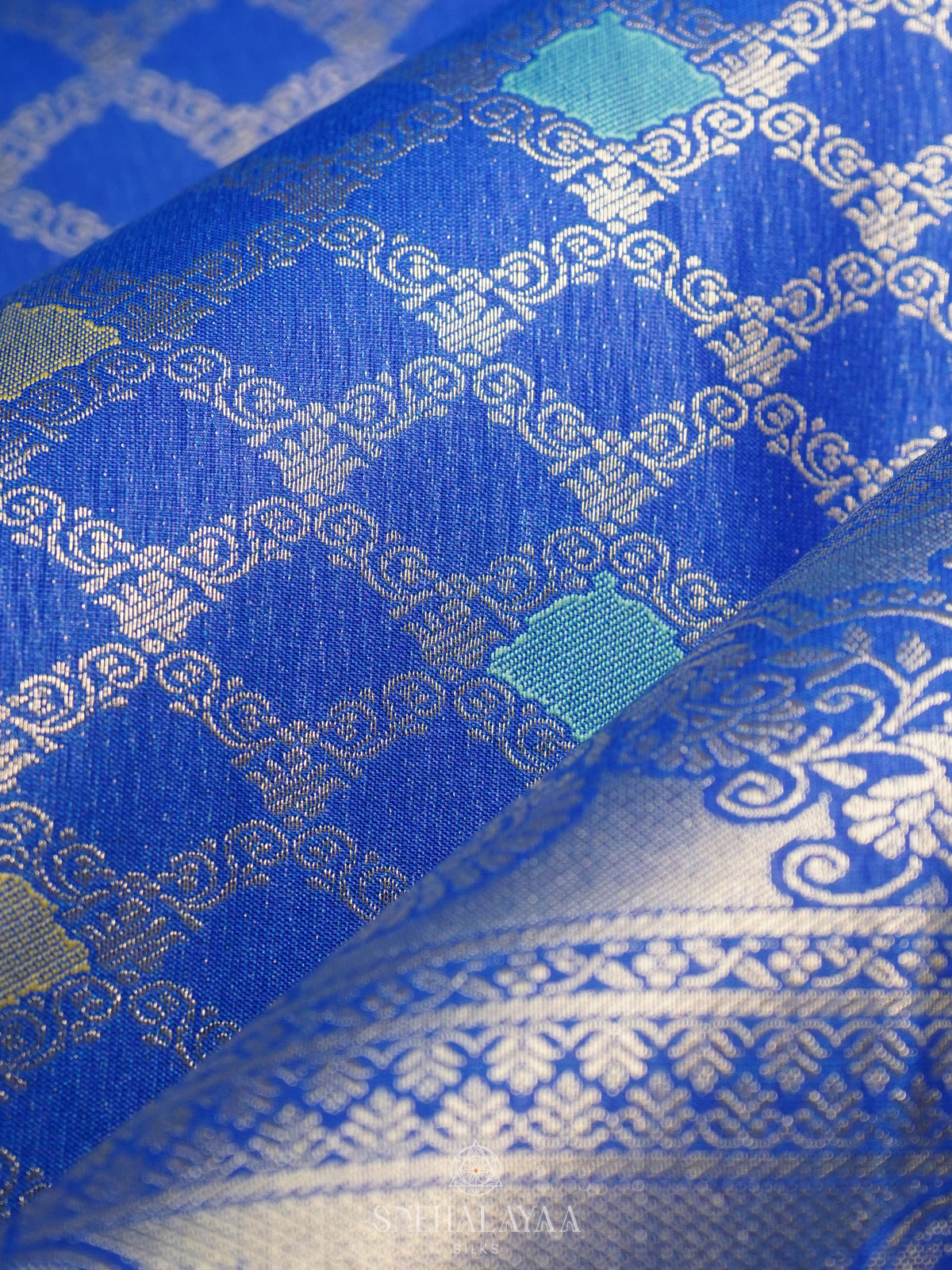 Blue Art Silk Saree