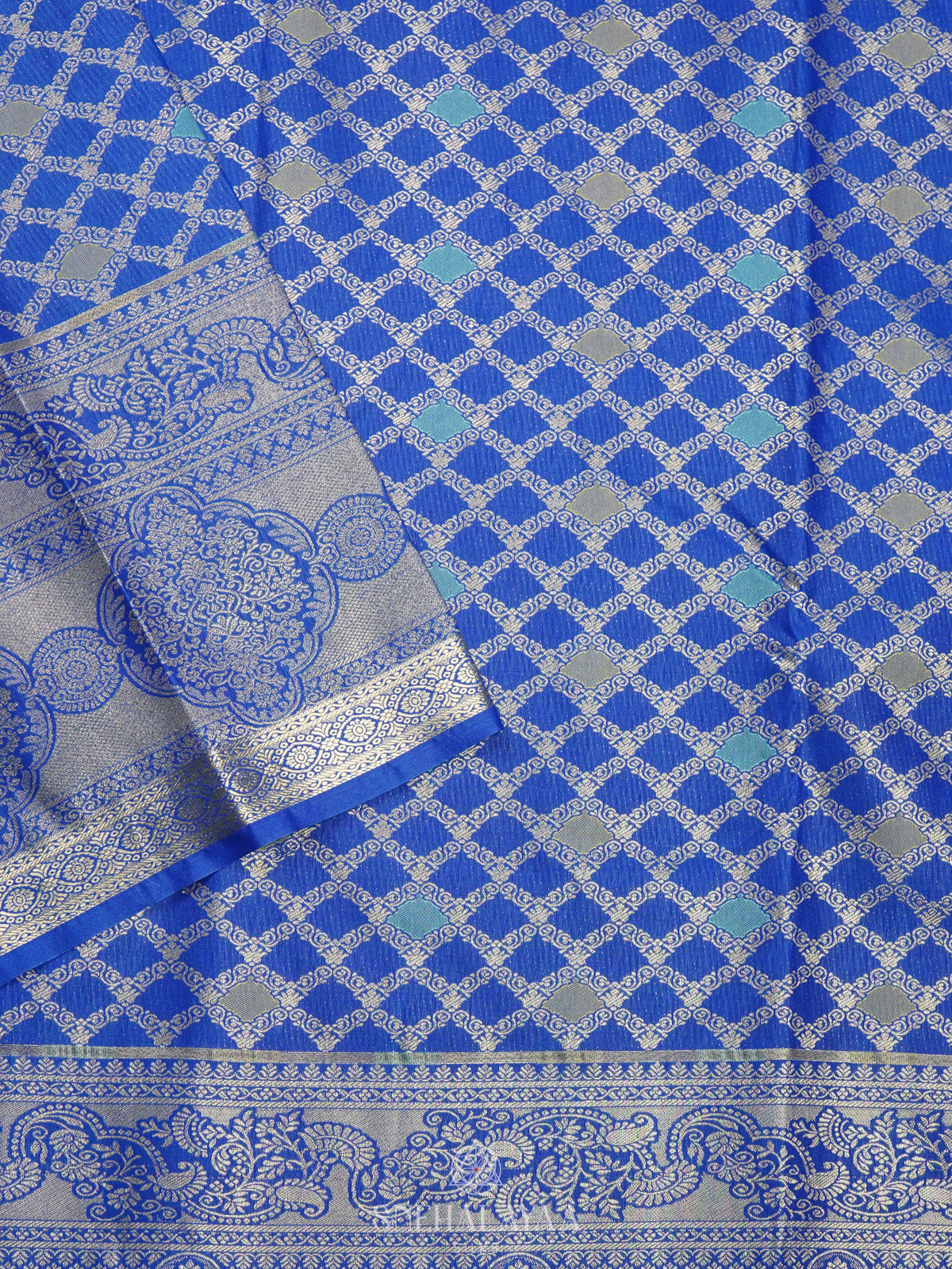 Blue Art Silk Saree