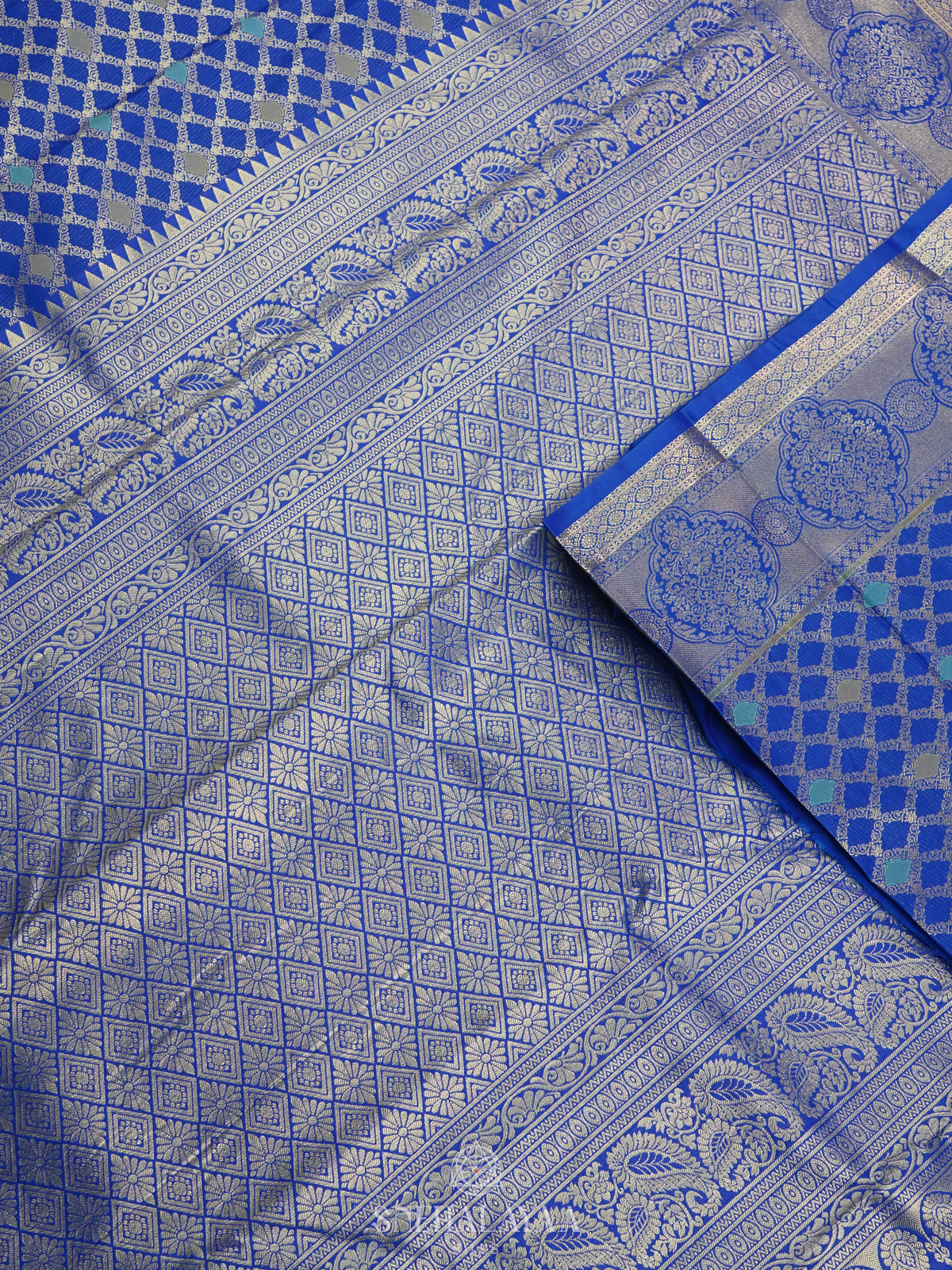 Blue Art Silk Saree