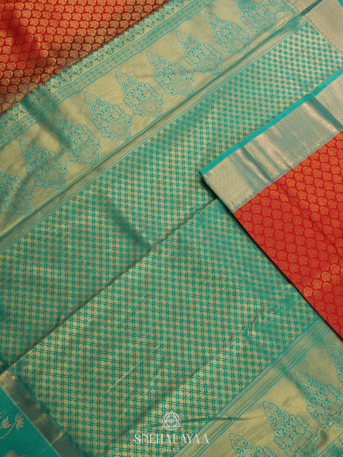 Red Art Silk Saree
