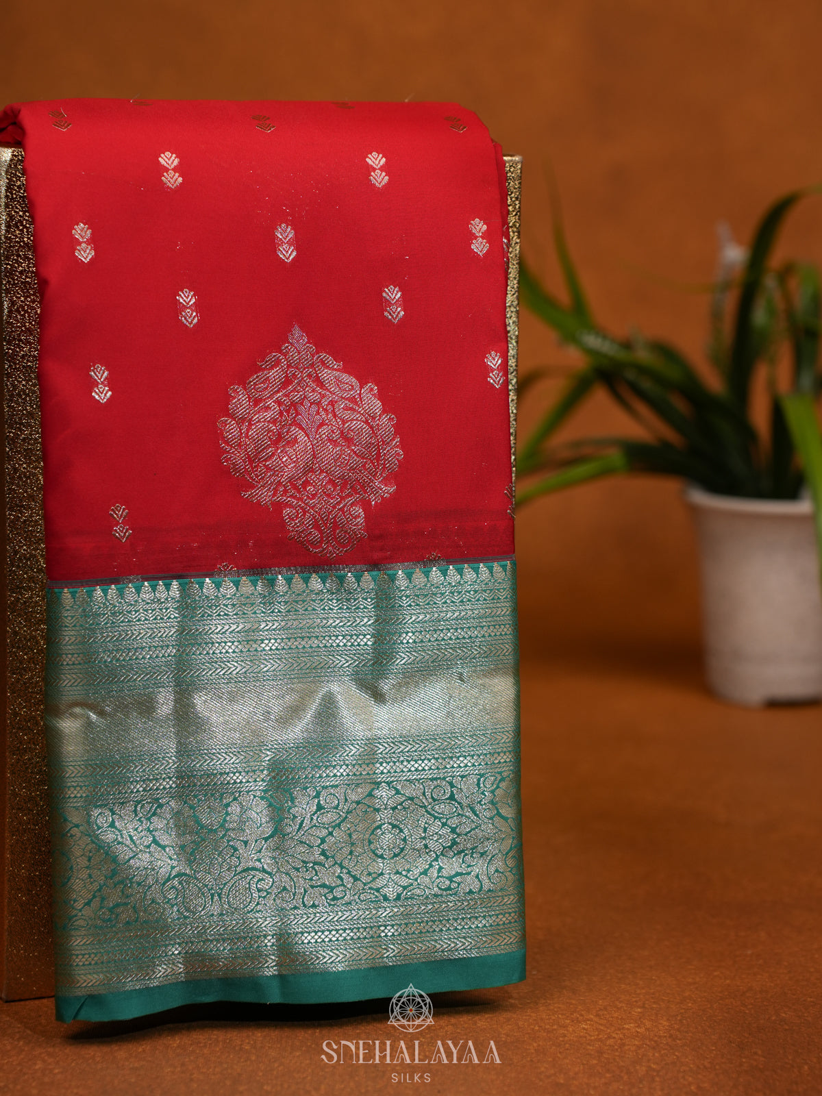 Red Art Silk Saree